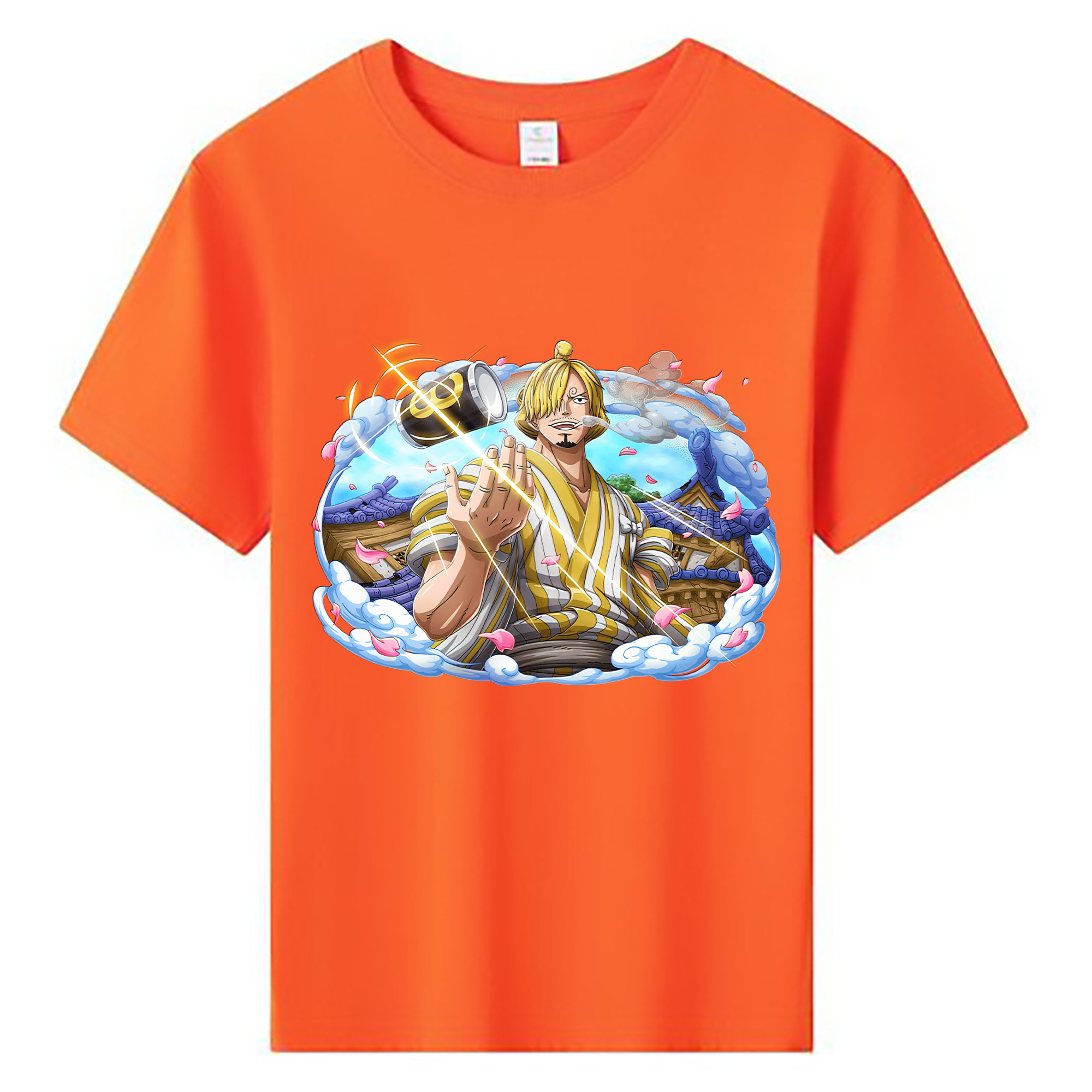 ワンピース サンジ ONE PIECE Sanji 綿100％キッズTシャツ（フロントプリント）