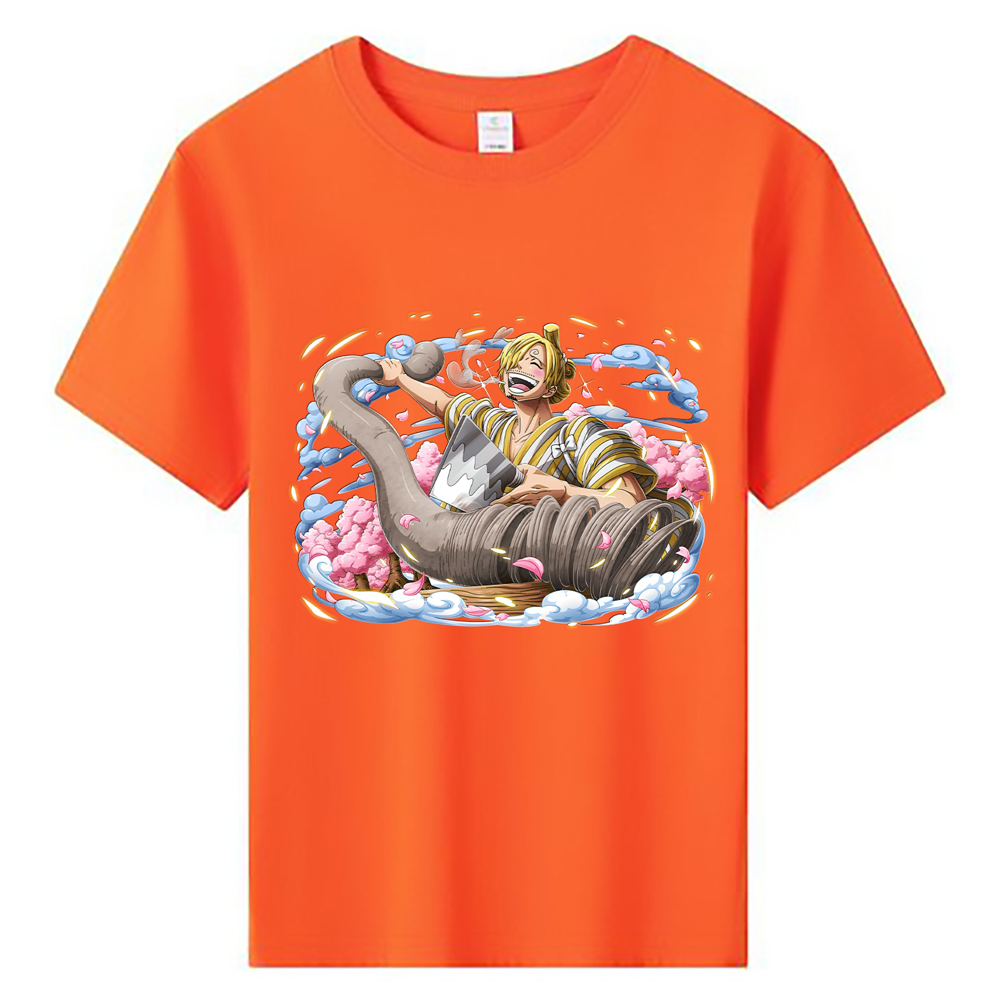 （画像用） ワンピース サンジ ONE PIECE Sanji 綿100％キッズTシャツ（フロントプリント）