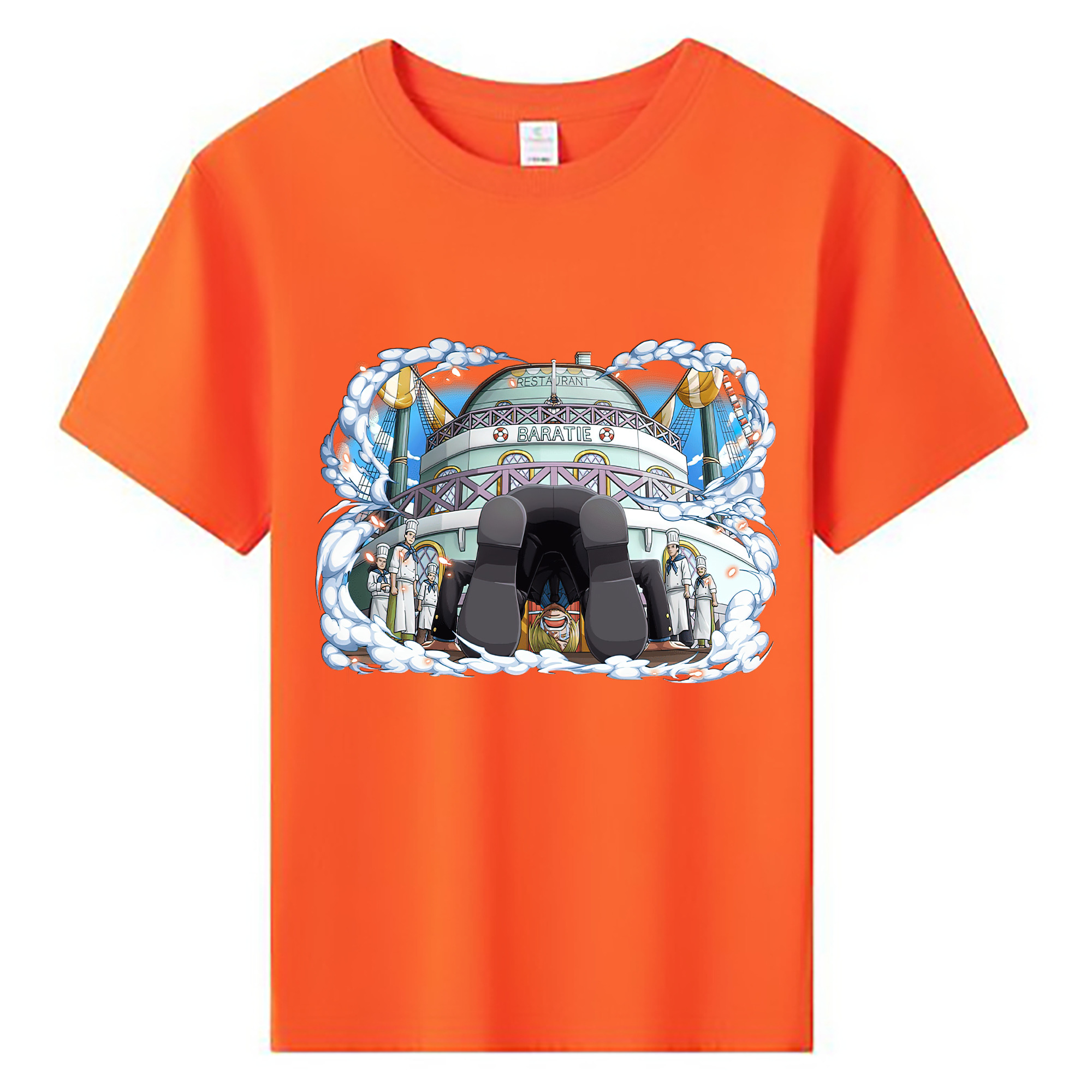 （画像用） ワンピース サンジ ONE PIECE Sanji 綿100％キッズTシャツ（フロントプリント）