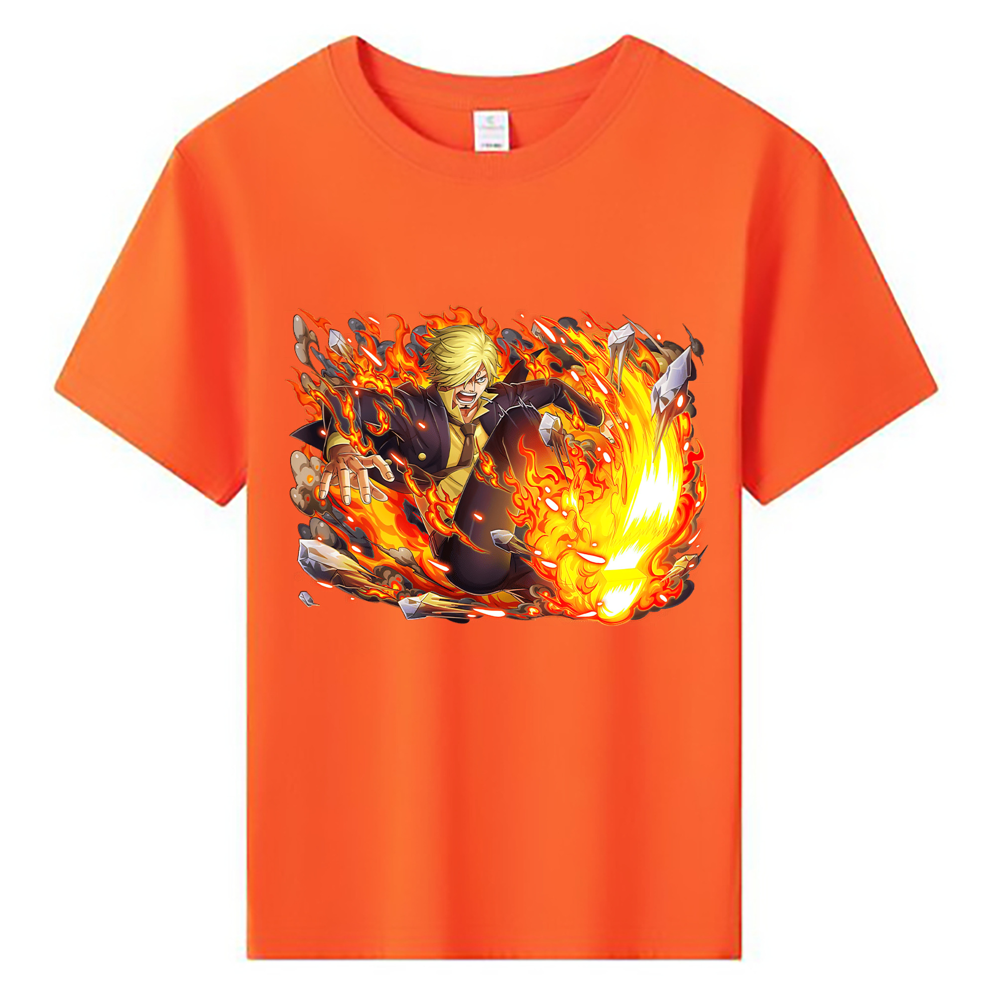 ワンピース サンジ ONE PIECE Sanji 綿100％キッズTシャツ（フロントプリント）