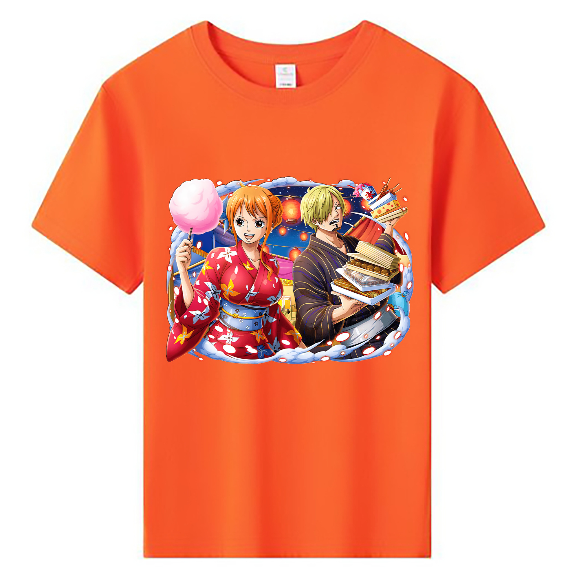 （画像用） ワンピース サンジ ONE PIECE Sanji 綿100％キッズTシャツ（フロントプリント）