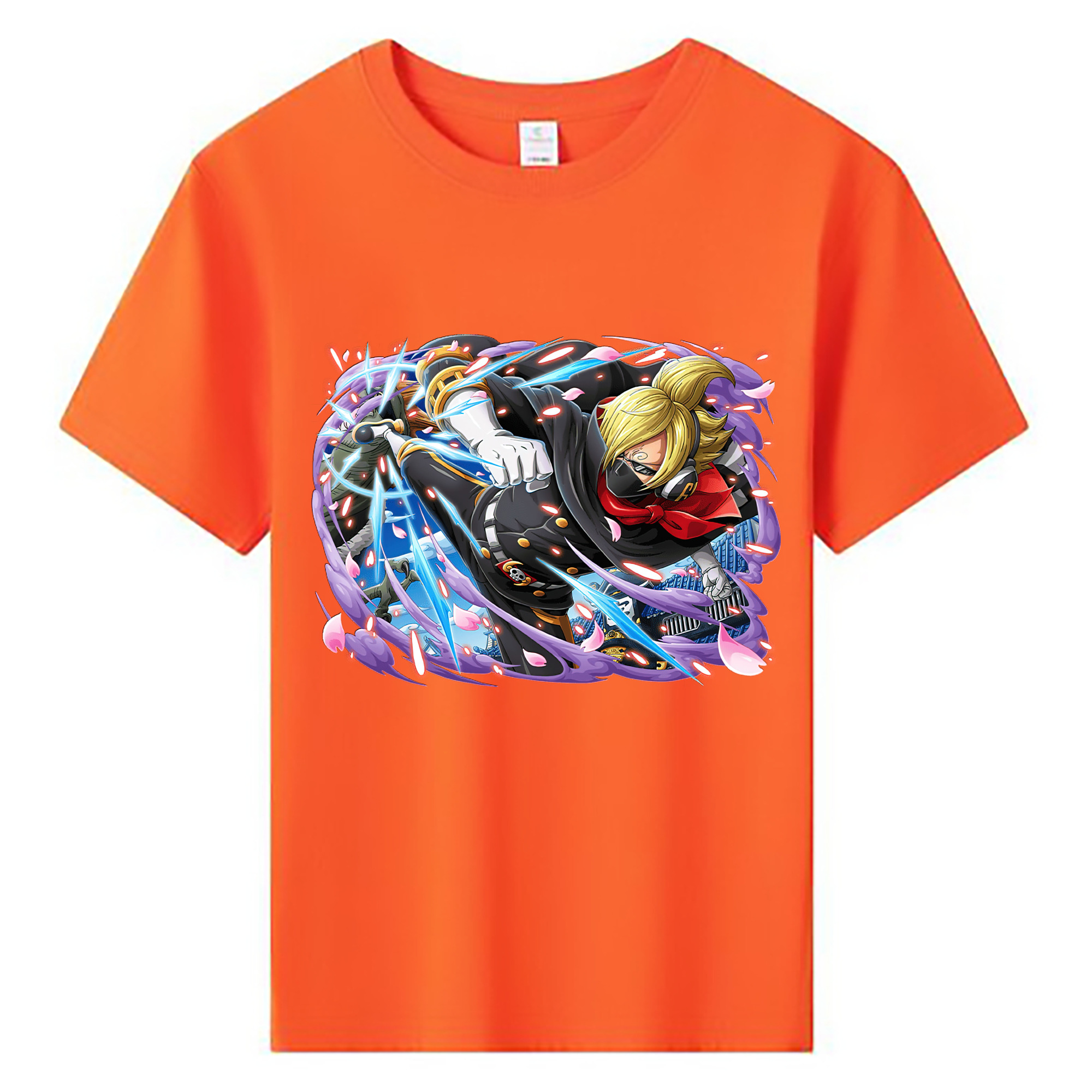 ワンピース サンジ ONE PIECE Sanji 綿100％キッズTシャツ（フロントプリント）