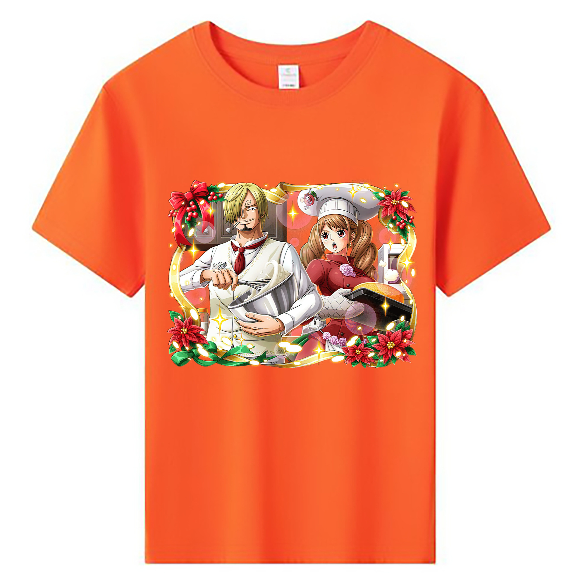 （画像用） ワンピース サンジ ONE PIECE Sanji 綿100％キッズTシャツ（フロントプリント）