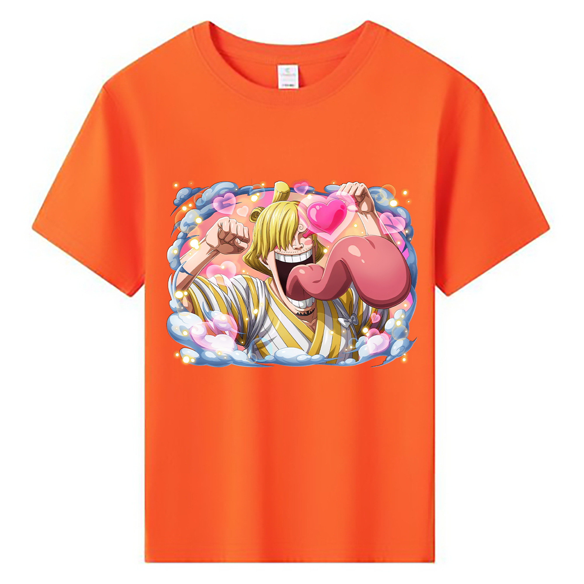 （画像用） ワンピース サンジ ONE PIECE Sanji 綿100％キッズTシャツ（フロントプリント）