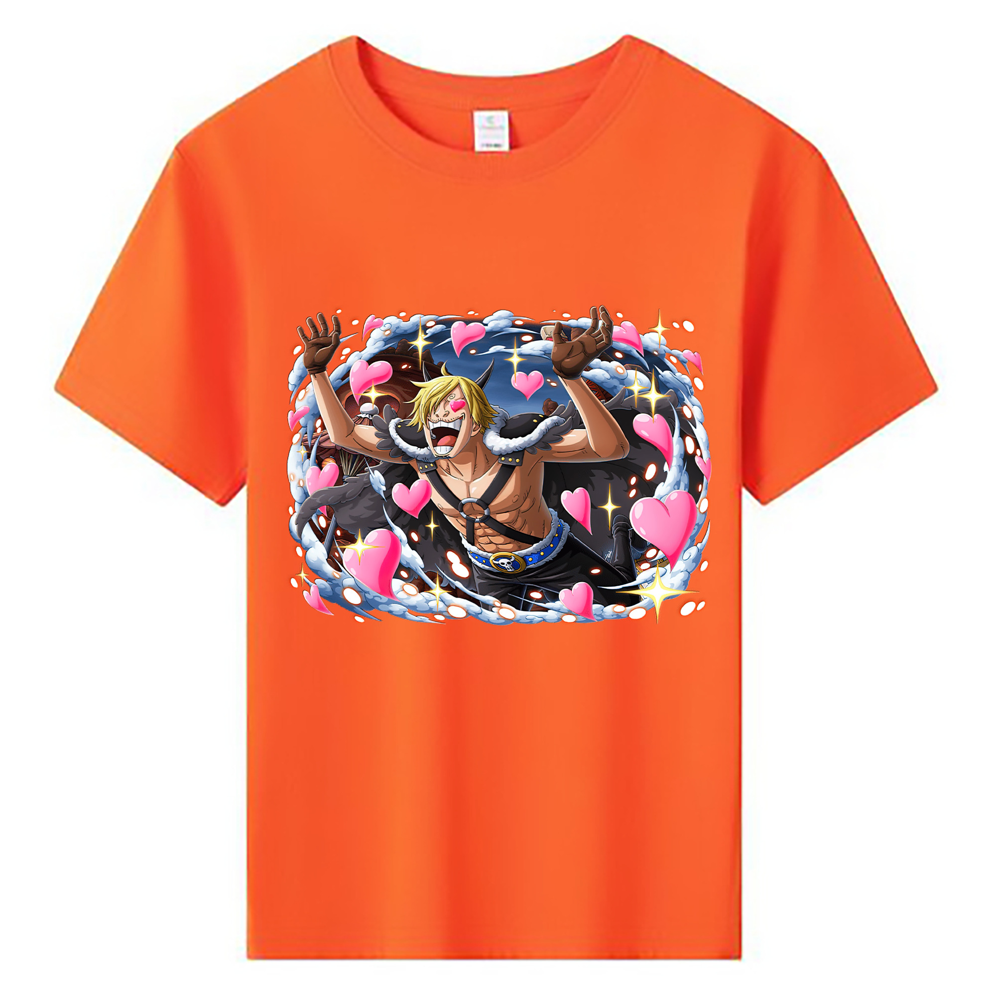 （画像用） ワンピース サンジ ONE PIECE Sanji 綿100％キッズTシャツ（フロントプリント）