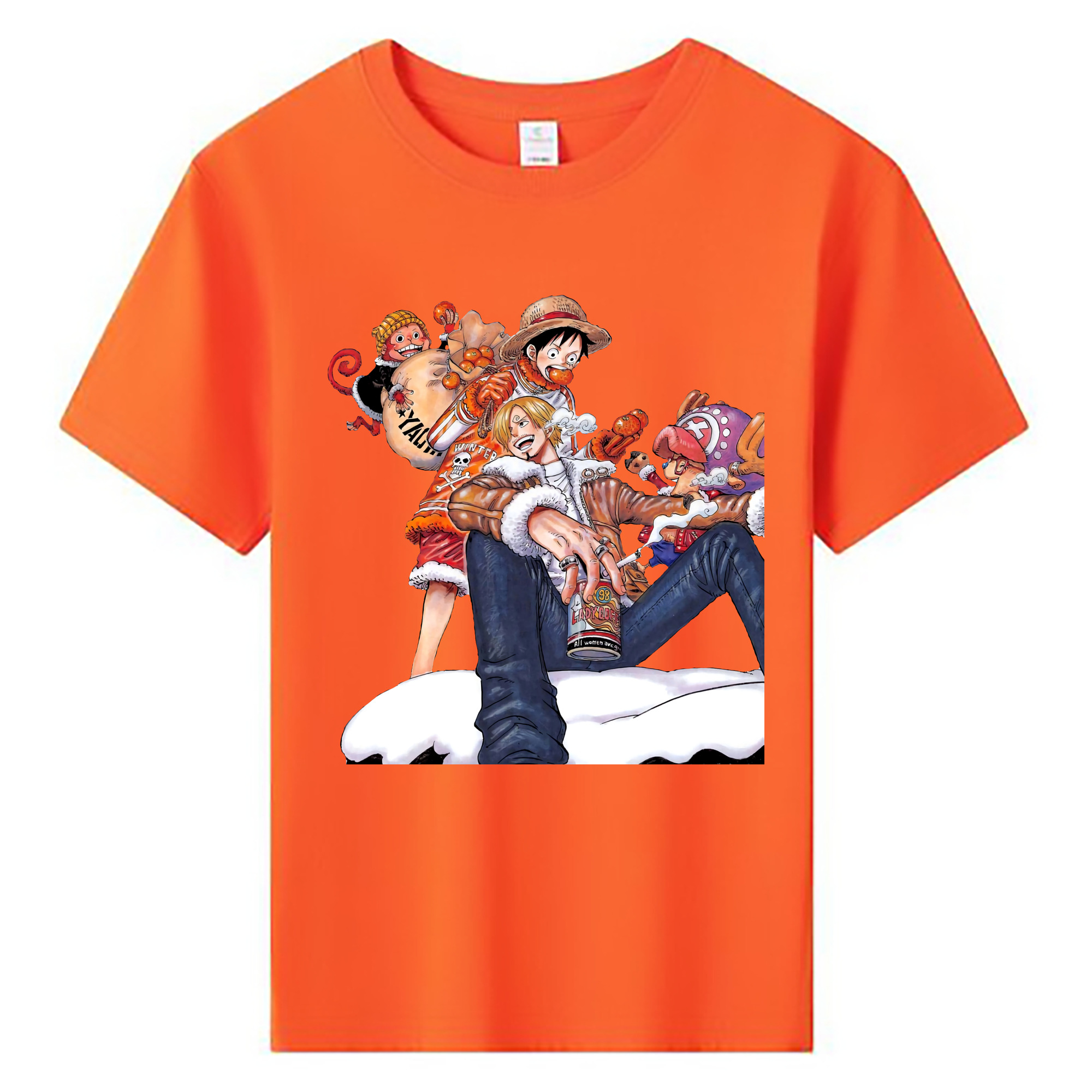 （画像用） ワンピース サンジ ONE PIECE Sanji 綿100％キッズTシャツ（フロントプリント）