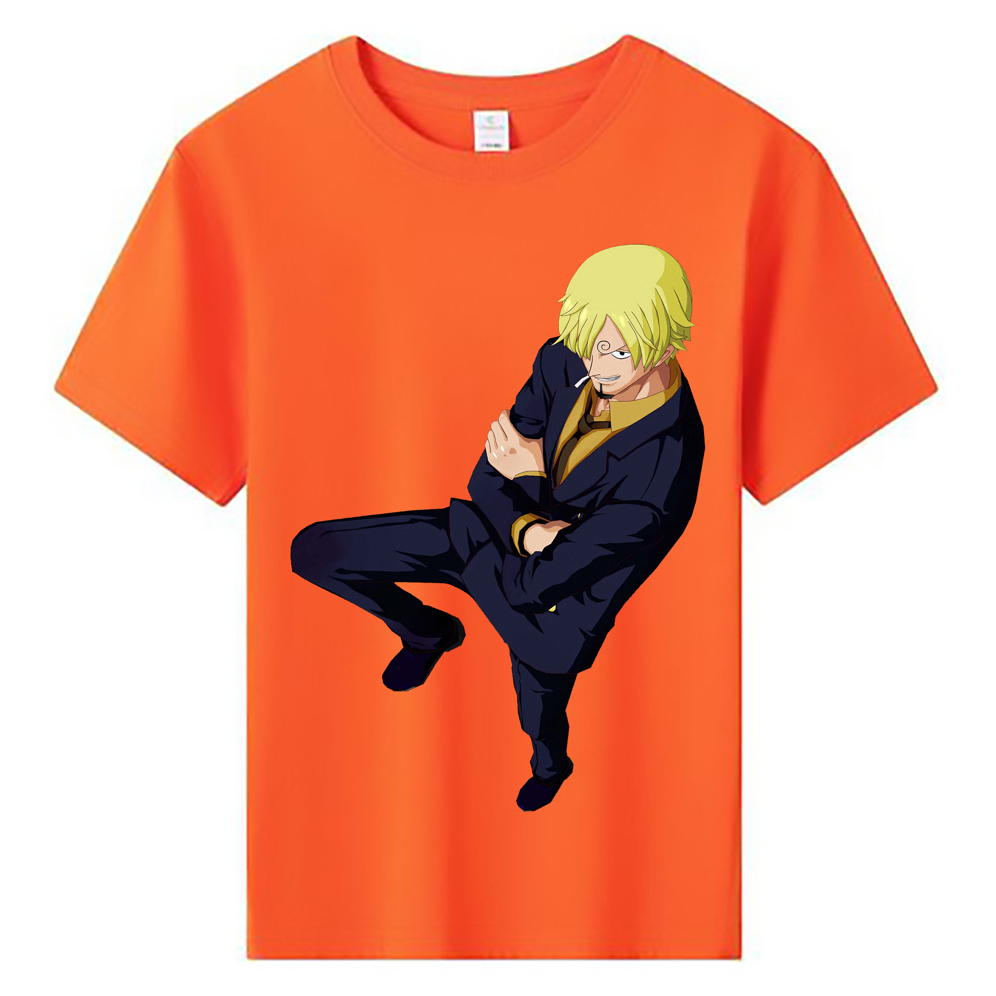 ワンピース サンジ ONE PIECE Sanji 綿100％キッズTシャツ（フロントプリント）