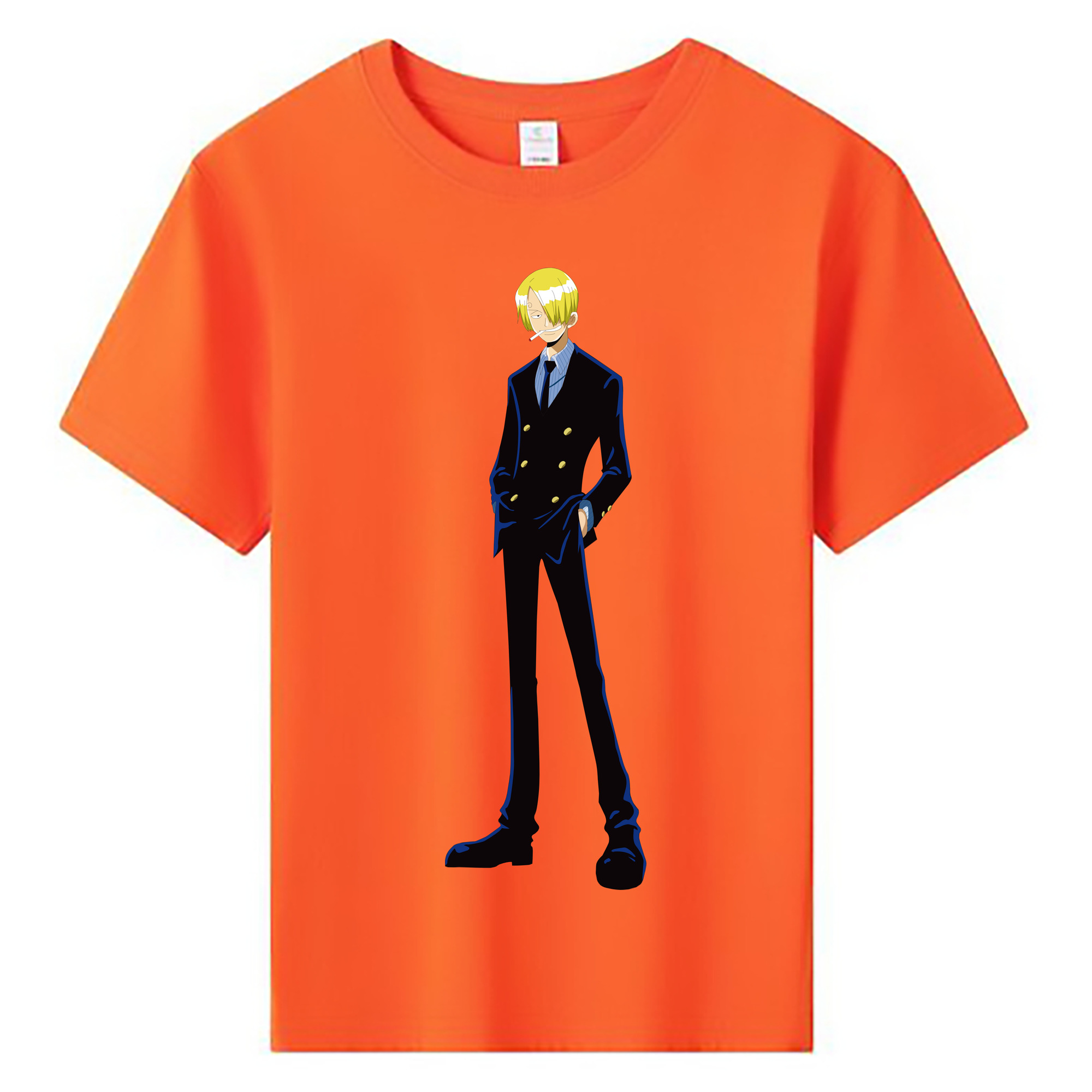 ワンピース サンジ ONE PIECE Sanji 綿100％キッズTシャツ（フロントプリント）