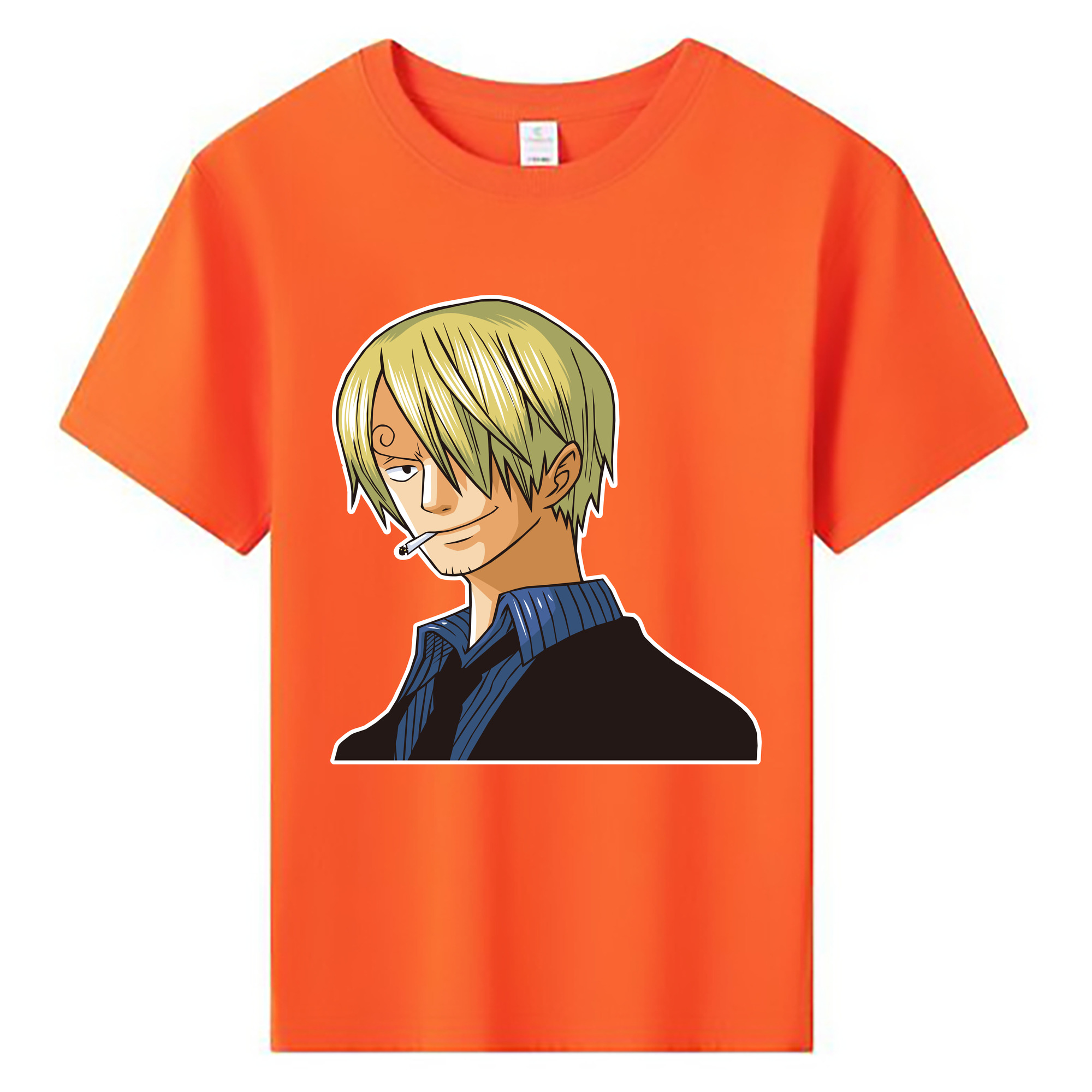 （画像用） ワンピース サンジ ONE PIECE Sanji 綿100％キッズTシャツ（フロントプリント）