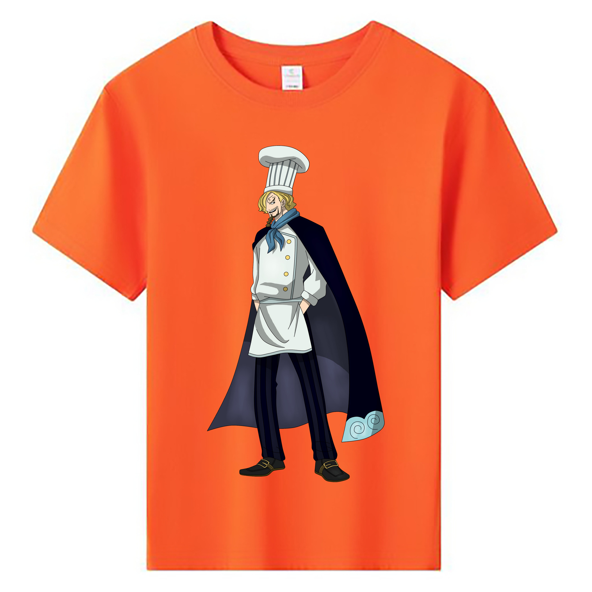 （画像用） ワンピース サンジ ONE PIECE Sanji 綿100％キッズTシャツ（フロントプリント）