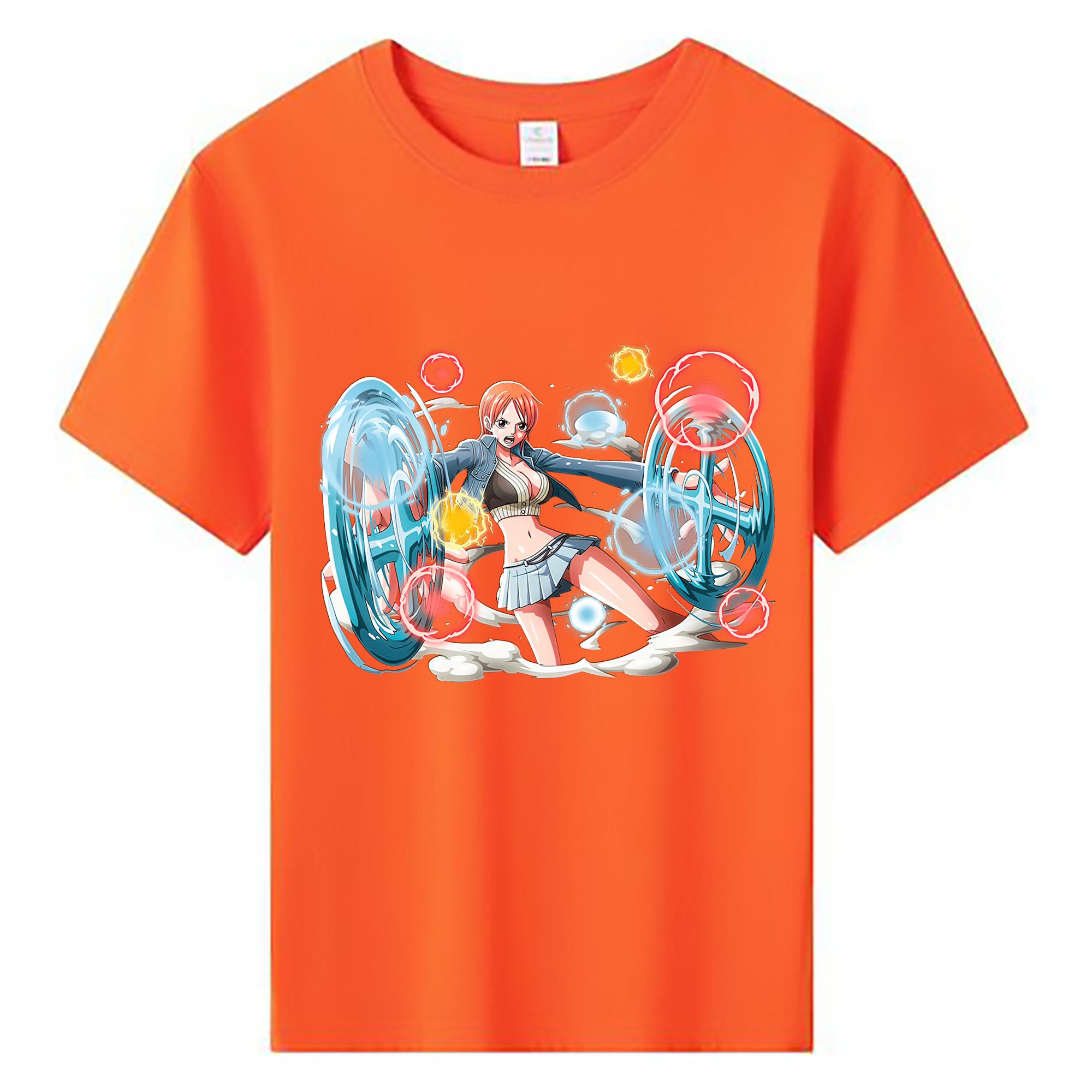 ワンピース ナミ ONE PIECE Nami 綿100％キッズTシャツ（フロントプリント）