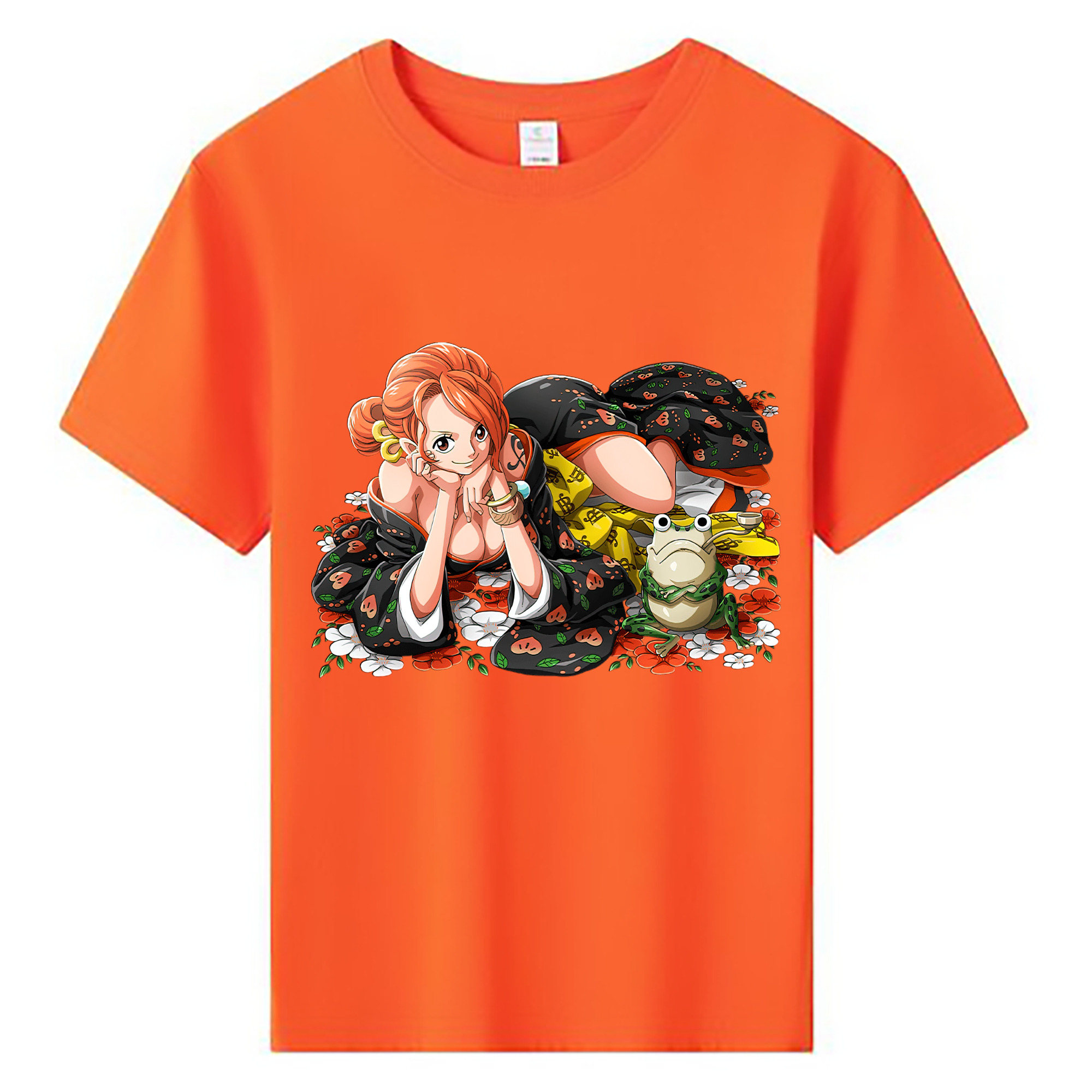 （画像用） ワンピース ナミ ONE PIECE Nami 綿100％キッズTシャツ（フロントプリント）