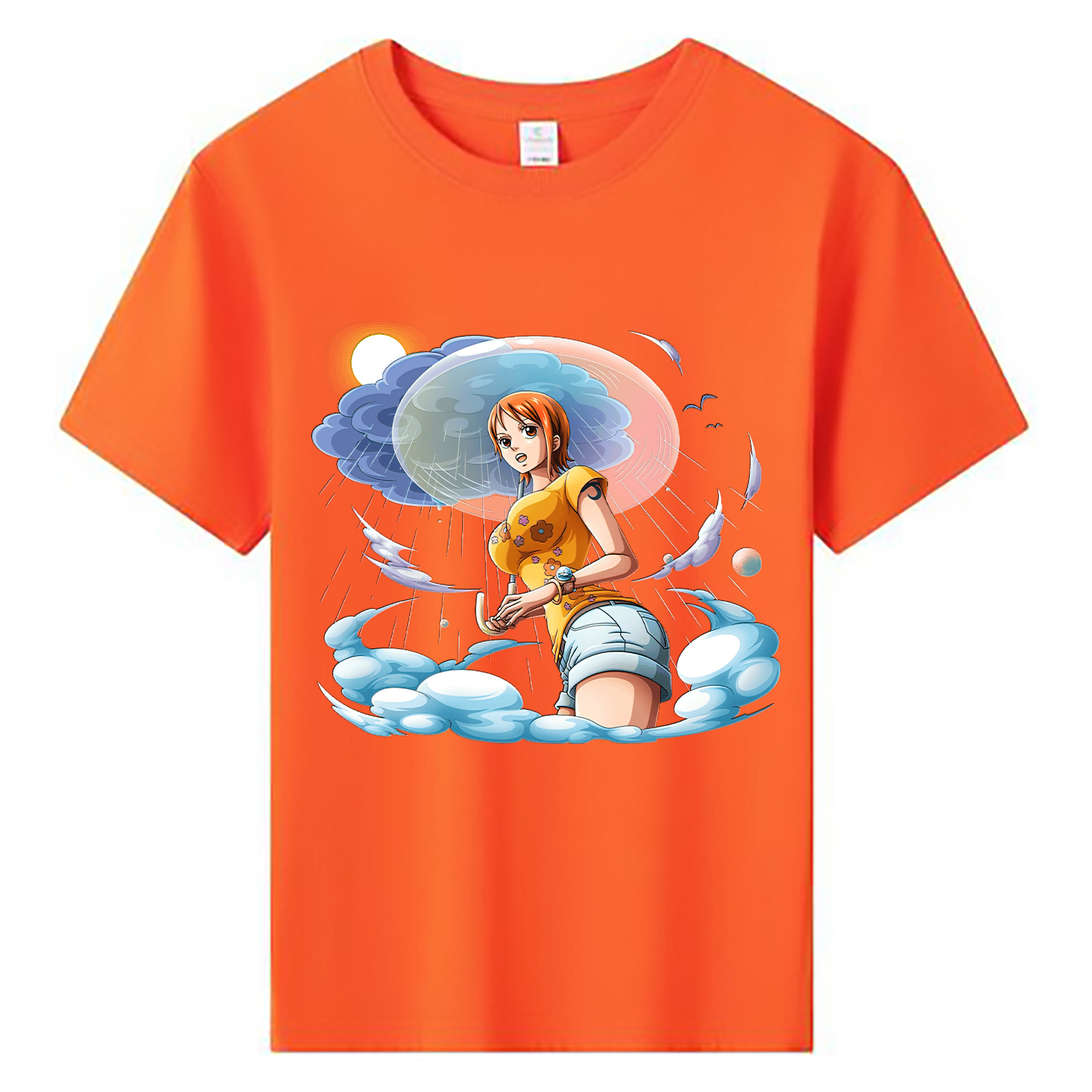 ワンピース ナミ ONE PIECE Nami 綿100％キッズTシャツ（フロントプリント）