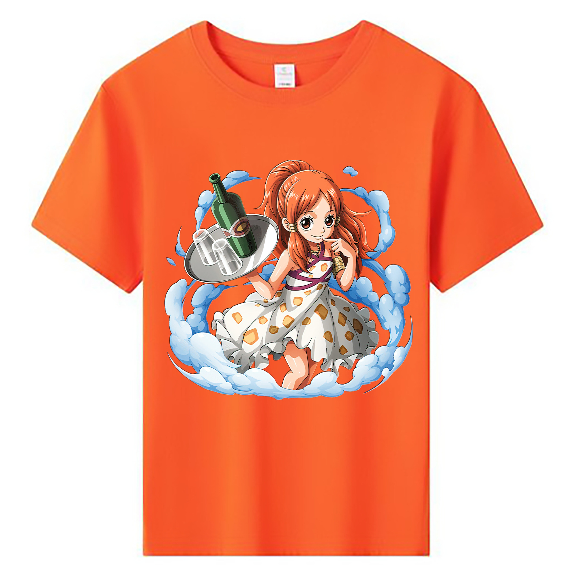 （画像用） ワンピース ナミ ONE PIECE Nami 綿100％キッズTシャツ（フロントプリント）