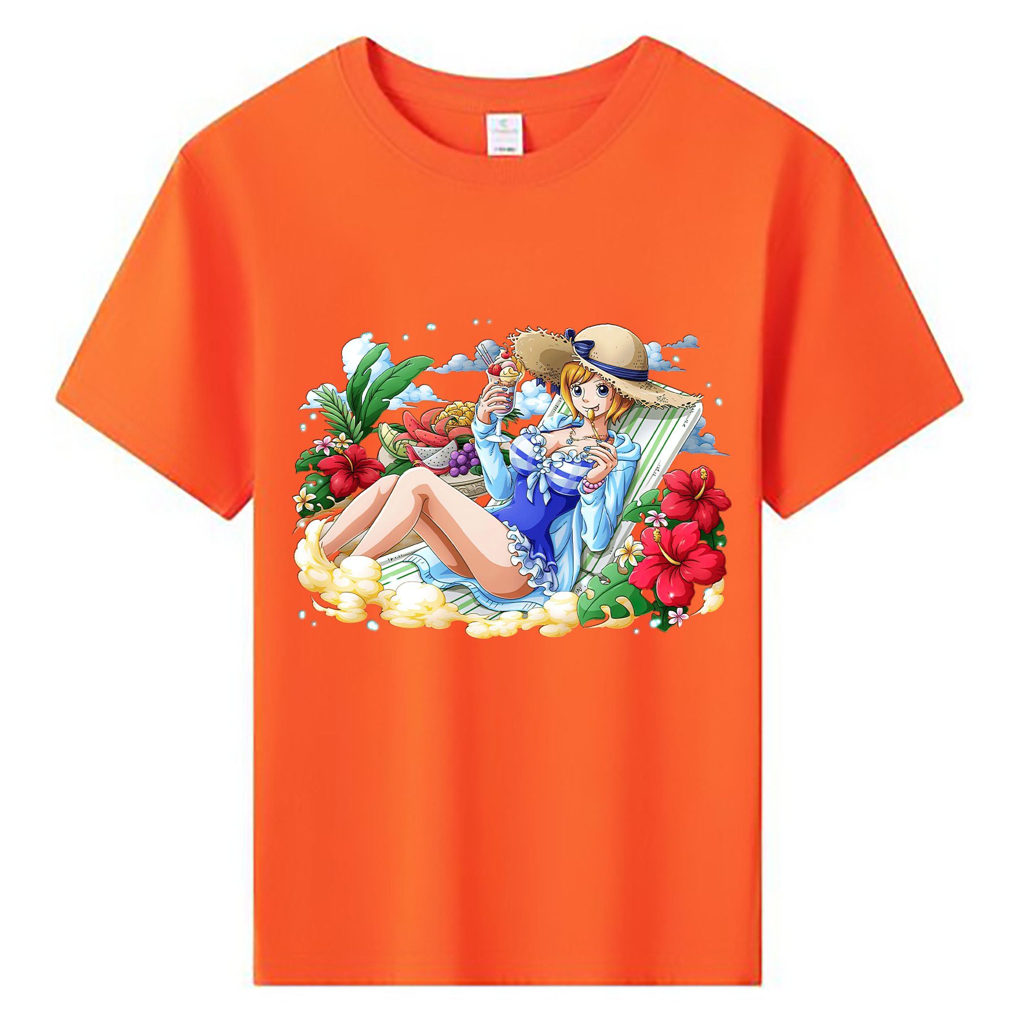ワンピース ナミ ONE PIECE Nami 綿100％キッズTシャツ（フロントプリント）