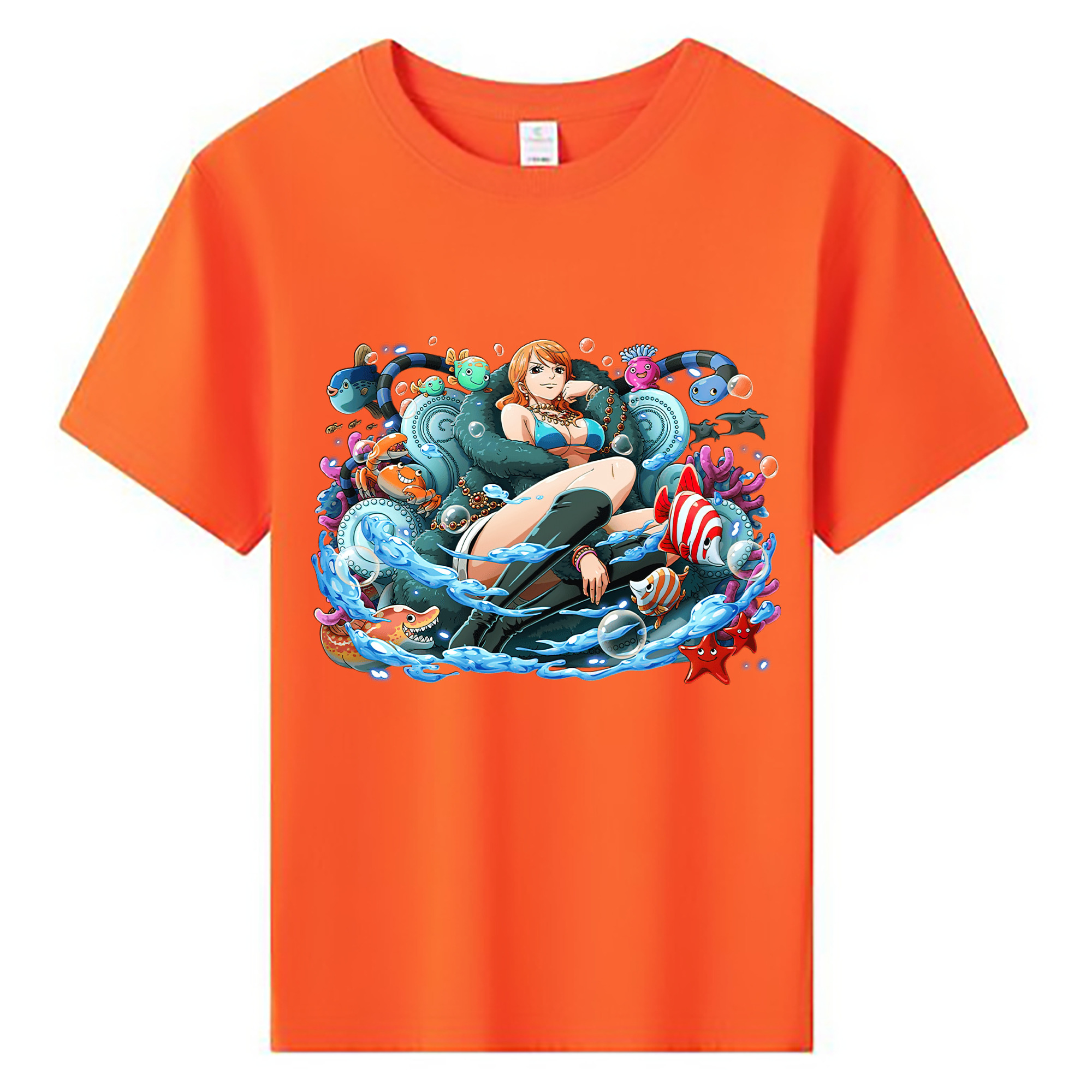 ワンピース ナミ ONE PIECE Nami 綿100％キッズTシャツ（フロントプリント）