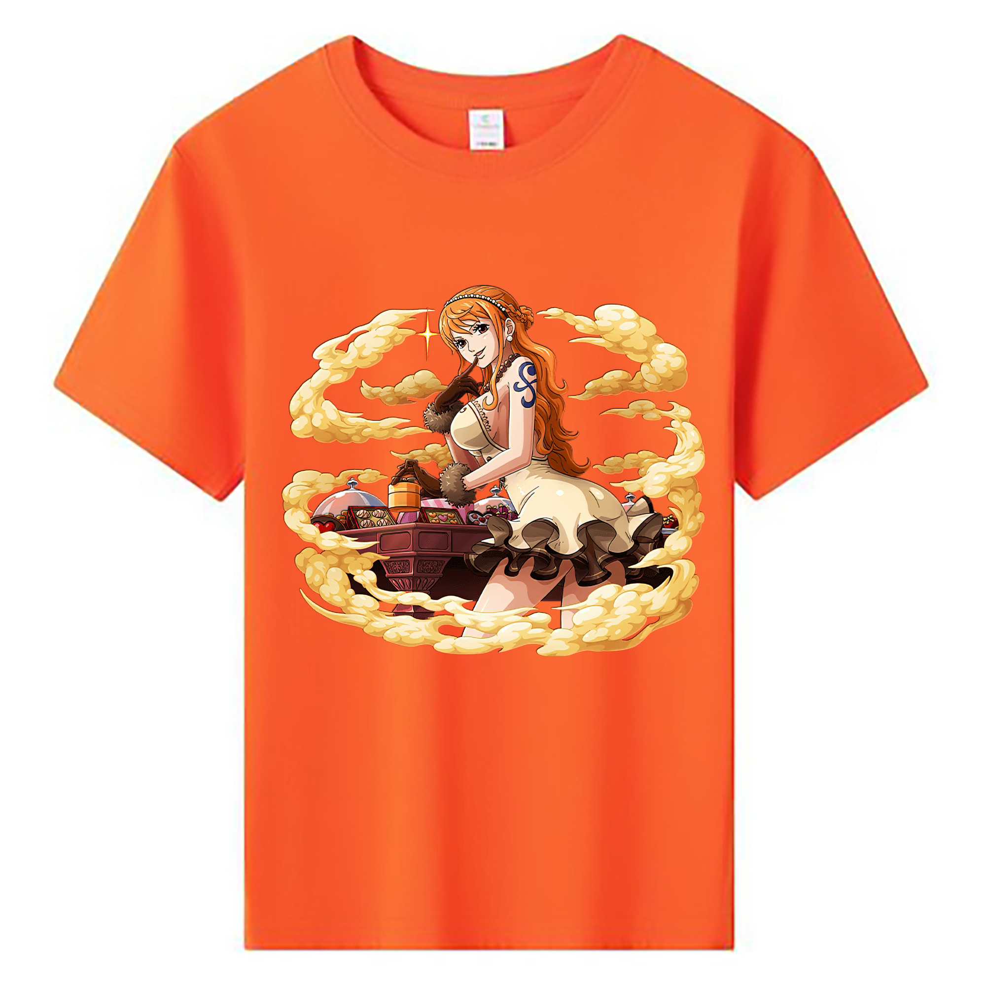 ワンピース ナミ ONE PIECE Nami 綿100％キッズTシャツ（フロントプリント）