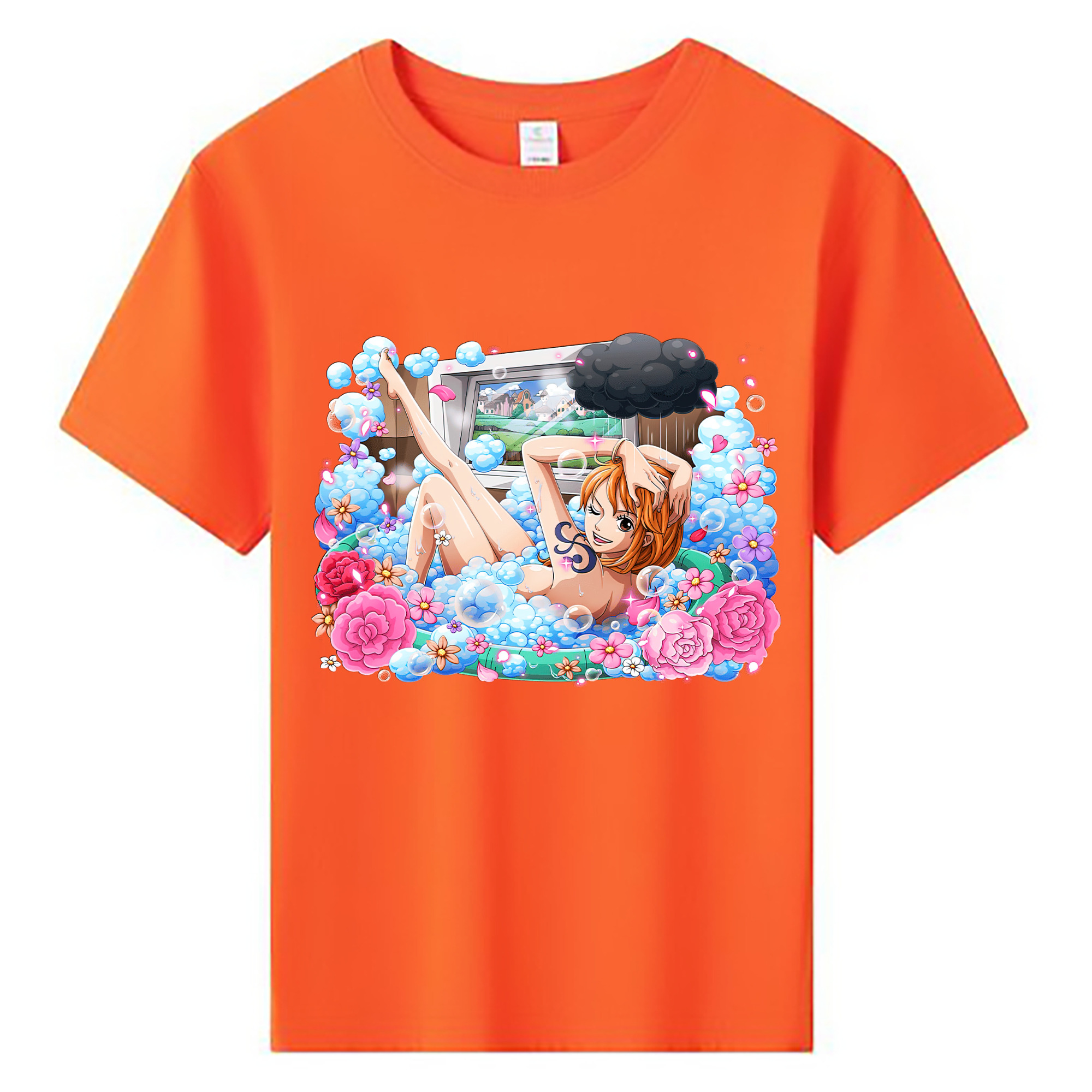 （画像用） ワンピース ナミ ONE PIECE Nami 綿100％キッズTシャツ（フロントプリント）