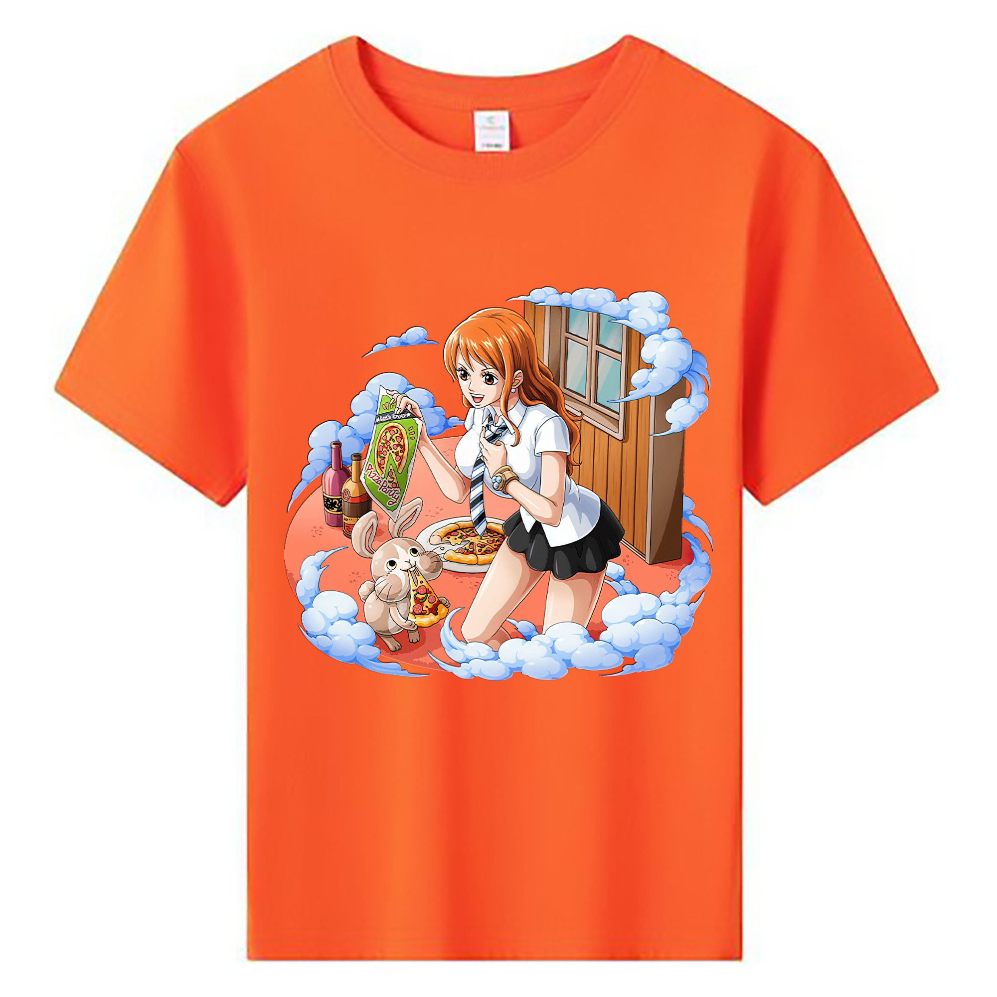 （画像用） ワンピース ナミ ONE PIECE Nami 綿100％キッズTシャツ（フロントプリント）