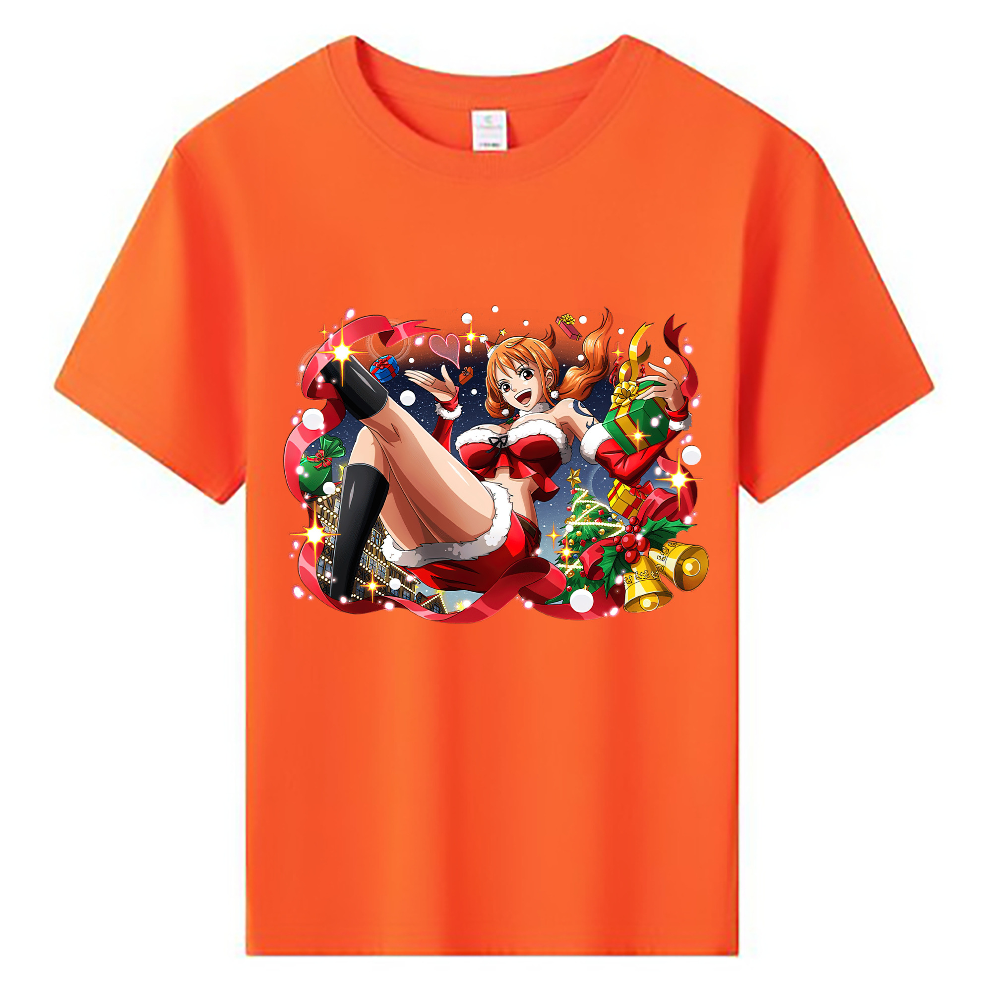 （画像用） ワンピース ナミ ONE PIECE Nami 綿100％キッズTシャツ（フロントプリント）