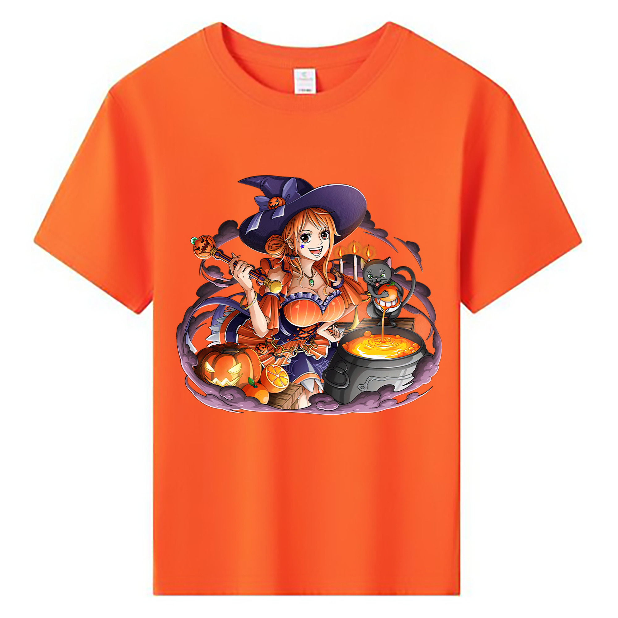 （画像用） ワンピース ナミ ONE PIECE Nami 綿100％キッズTシャツ（フロントプリント）
