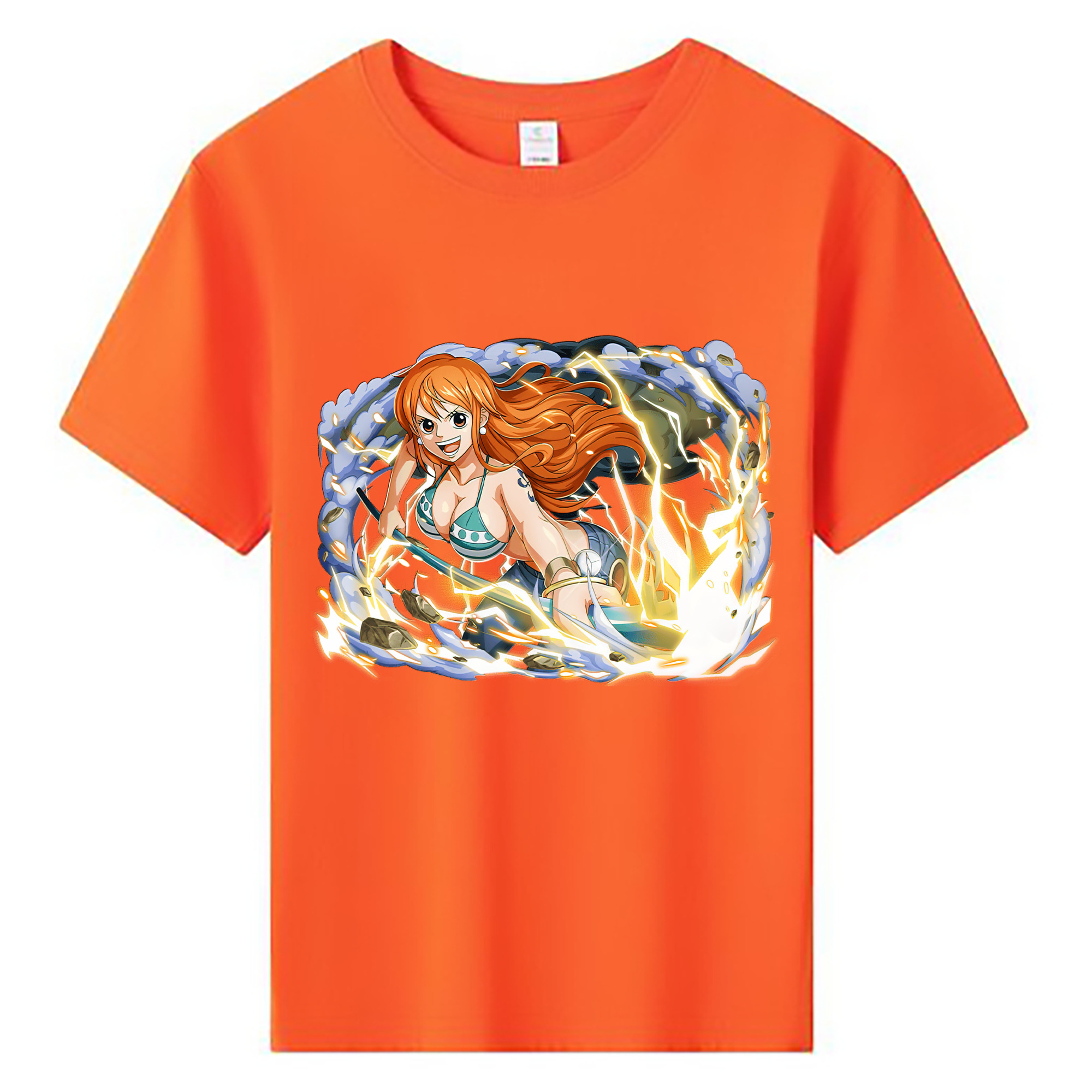ワンピース ナミ ONE PIECE Nami 綿100％キッズTシャツ（フロントプリント）
