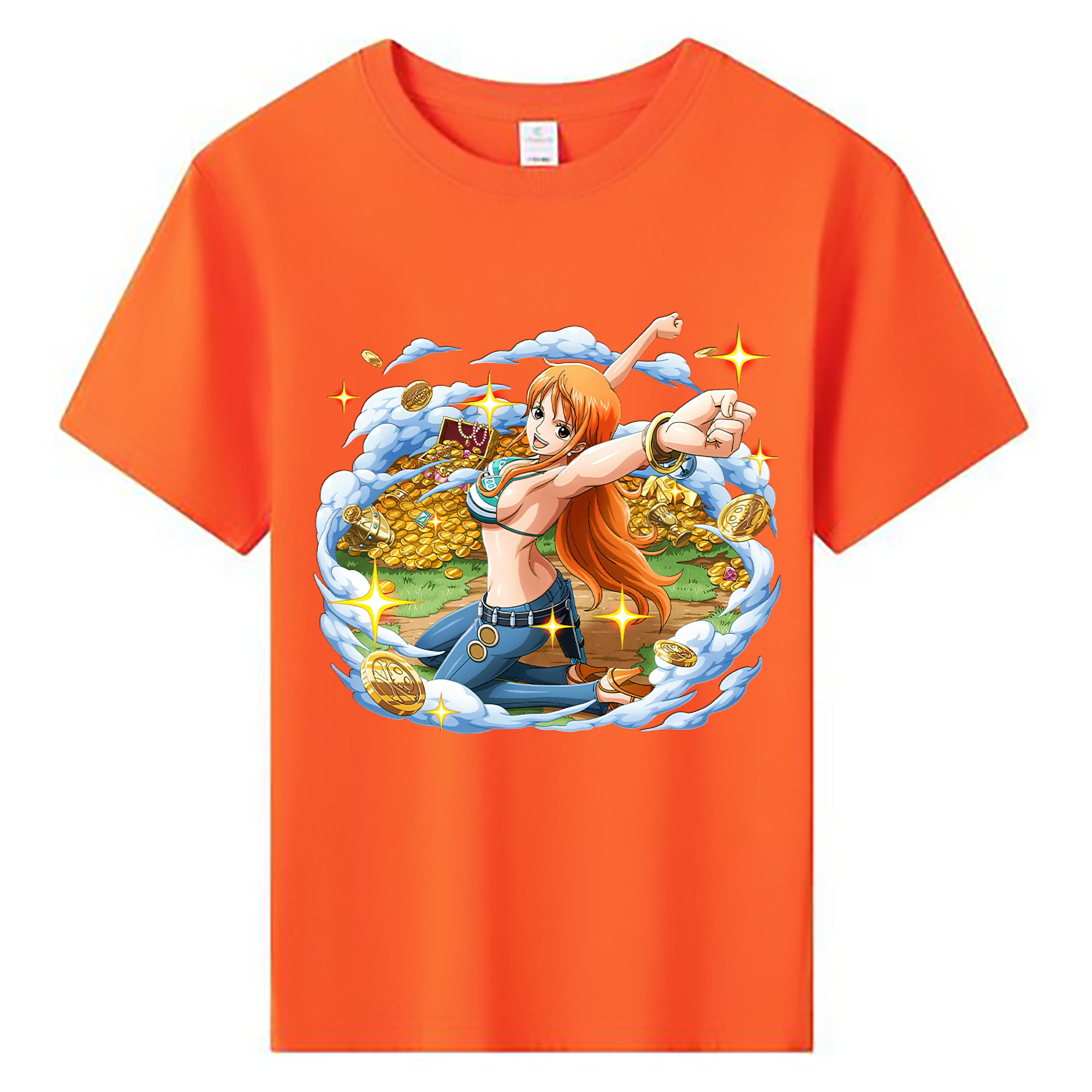 ワンピース ナミ ONE PIECE Nami 綿100％キッズTシャツ（フロントプリント）