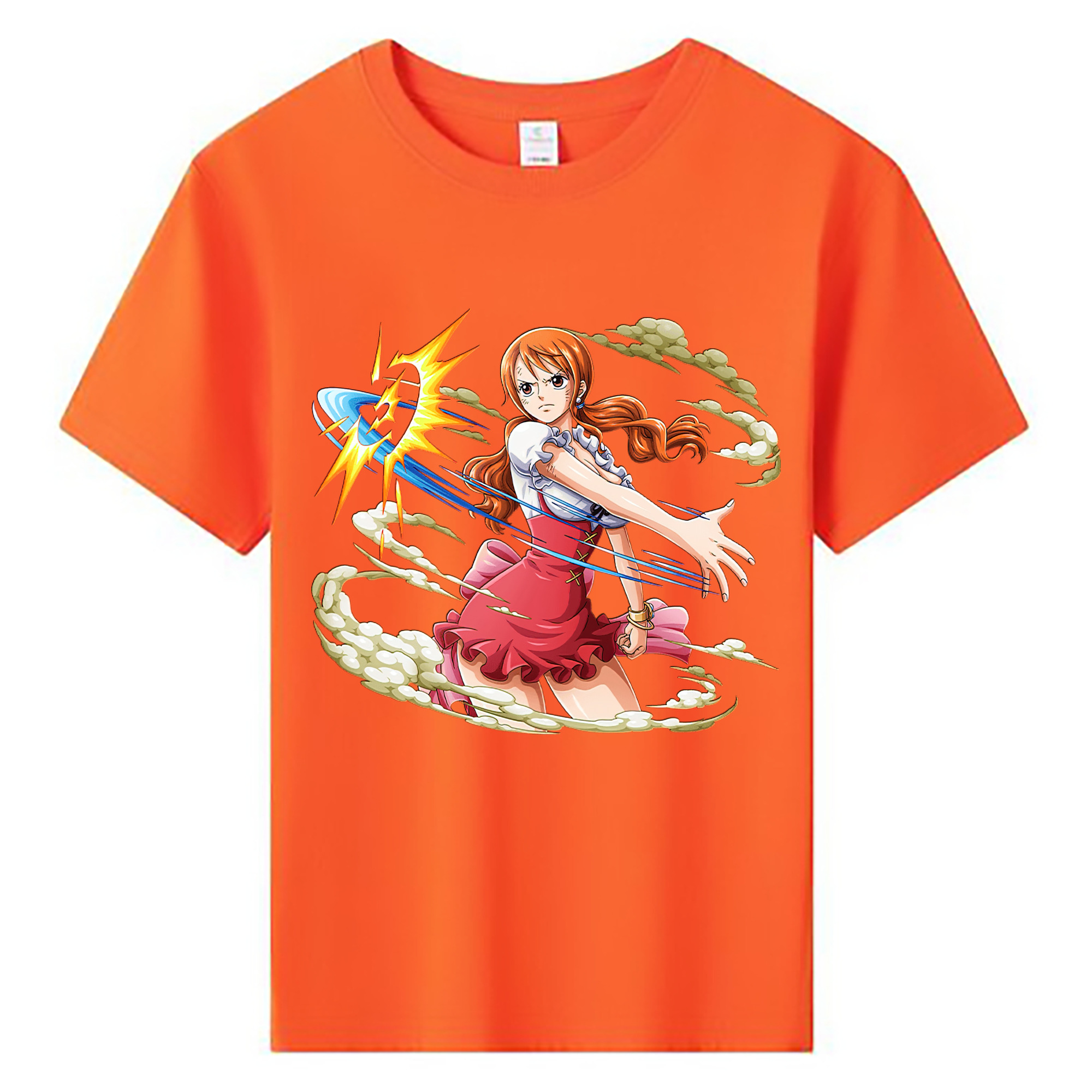 （画像用） ワンピース ナミ ONE PIECE Nami 綿100％キッズTシャツ（フロントプリント）
