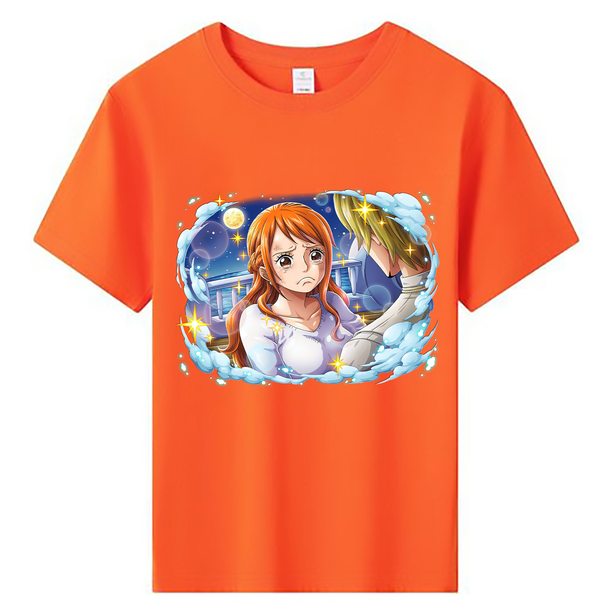 （画像用） ワンピース ナミ ONE PIECE Nami 綿100％キッズTシャツ（フロントプリント）