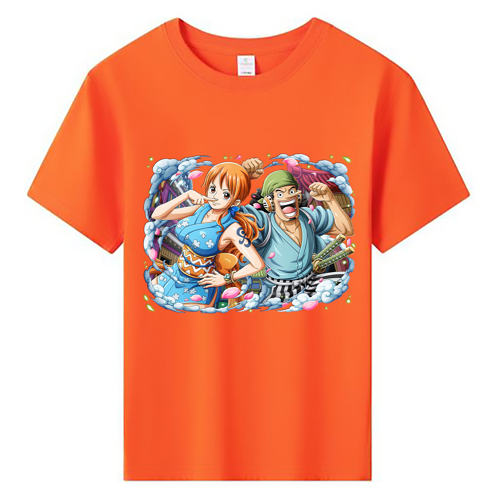 ワンピース ナミ ONE PIECE Nami 綿100％キッズTシャツ（フロントプリント）