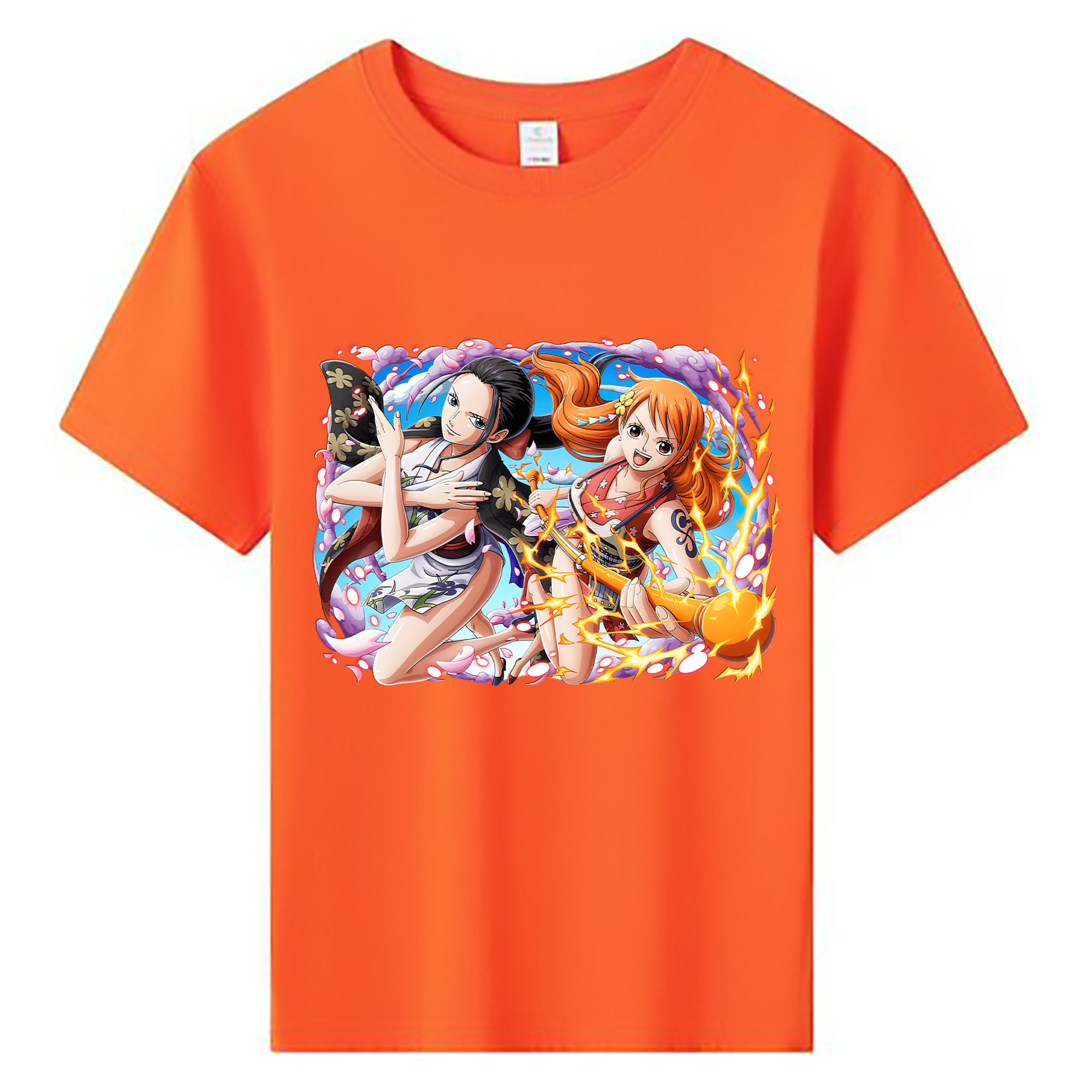 （画像用） ワンピース ナミ ONE PIECE Nami 綿100％キッズTシャツ（フロントプリント）