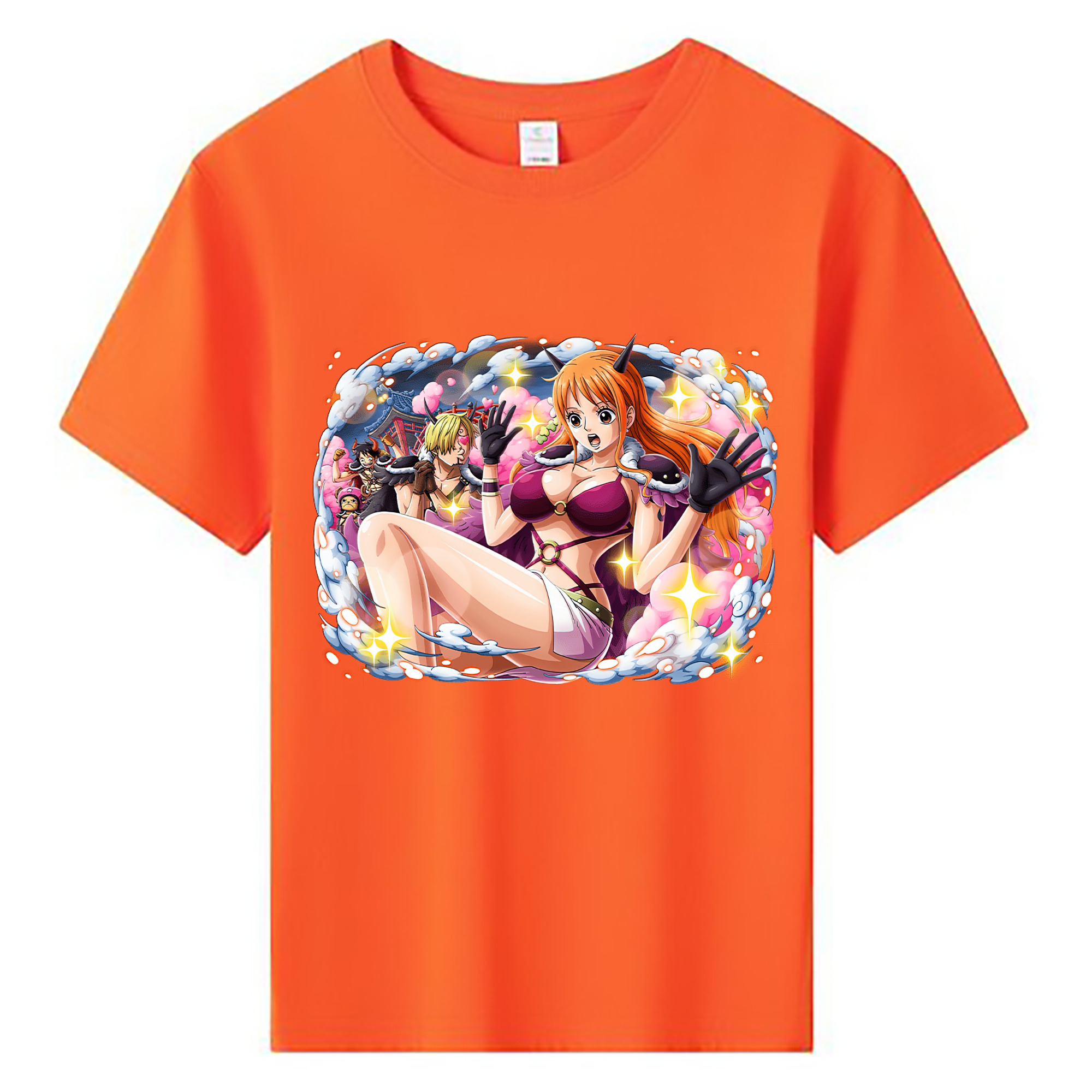 （画像用） ワンピース ナミ ONE PIECE Nami 綿100％キッズTシャツ（フロントプリント）
