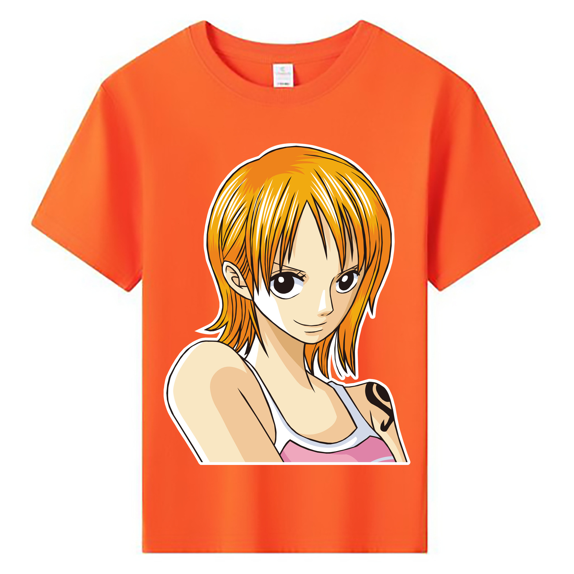 （画像用） ワンピース ナミ ONE PIECE Nami 綿100％キッズTシャツ（フロントプリント）