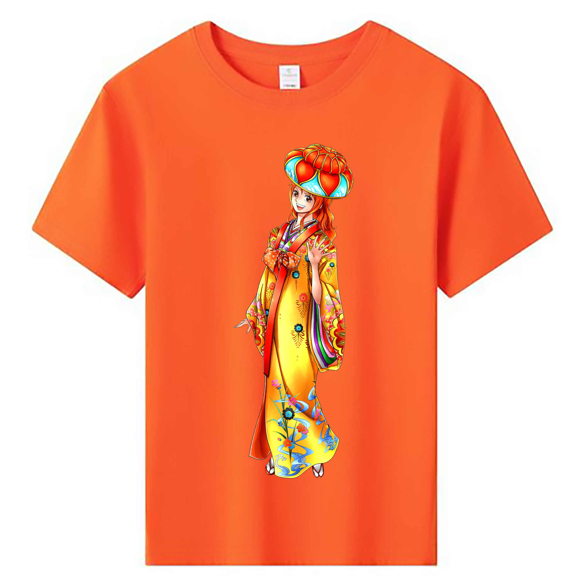 （画像用） ワンピース ナミ ONE PIECE Nami 綿100％キッズTシャツ（フロントプリント）