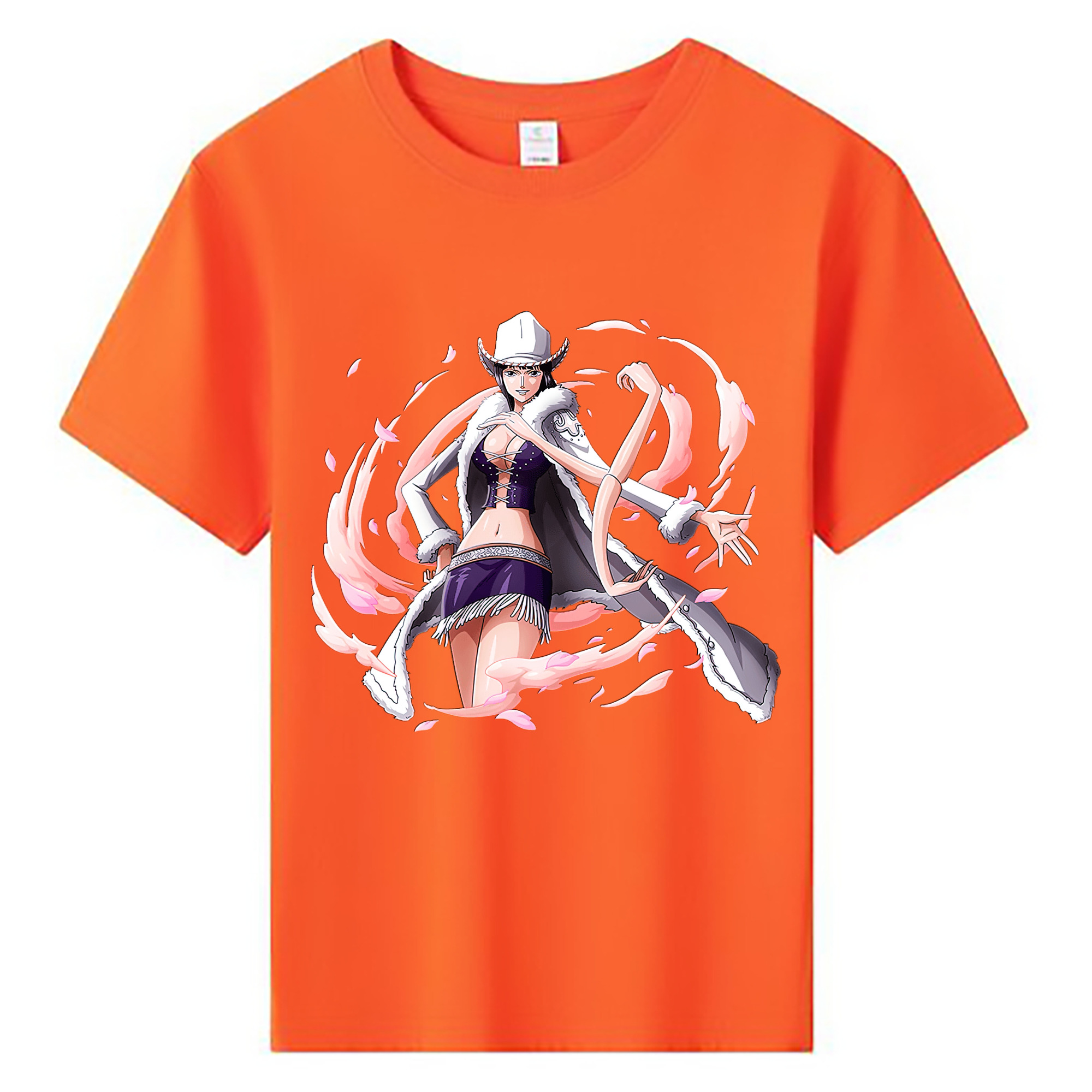 （画像用） ワンピース ニコ・ロビン ONE PIECE Nico Robin 綿100％キッズTシャツ（フロントプリント）