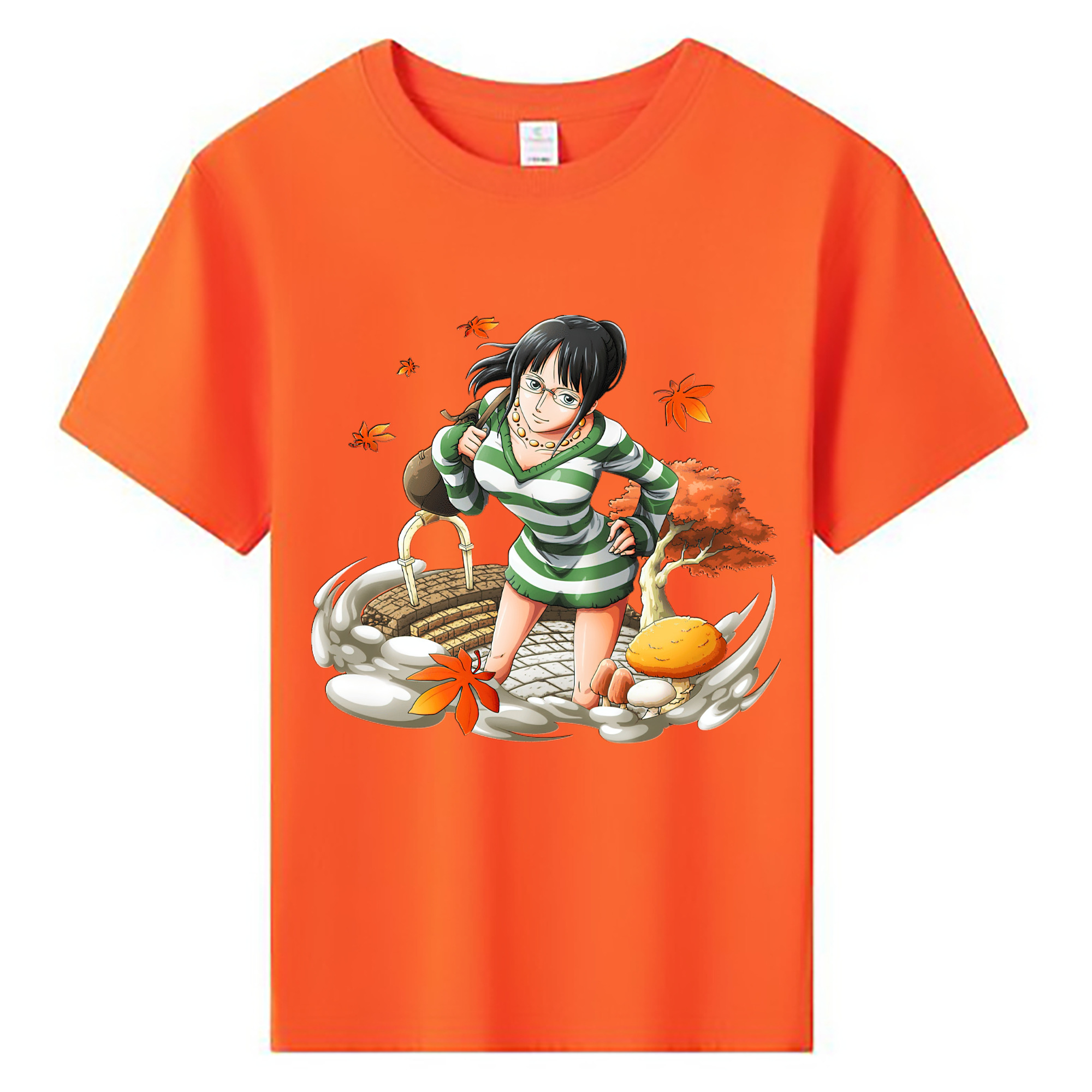 （画像用） ワンピース ニコ・ロビン ONE PIECE Nico Robin 綿100％キッズTシャツ（フロントプリント）