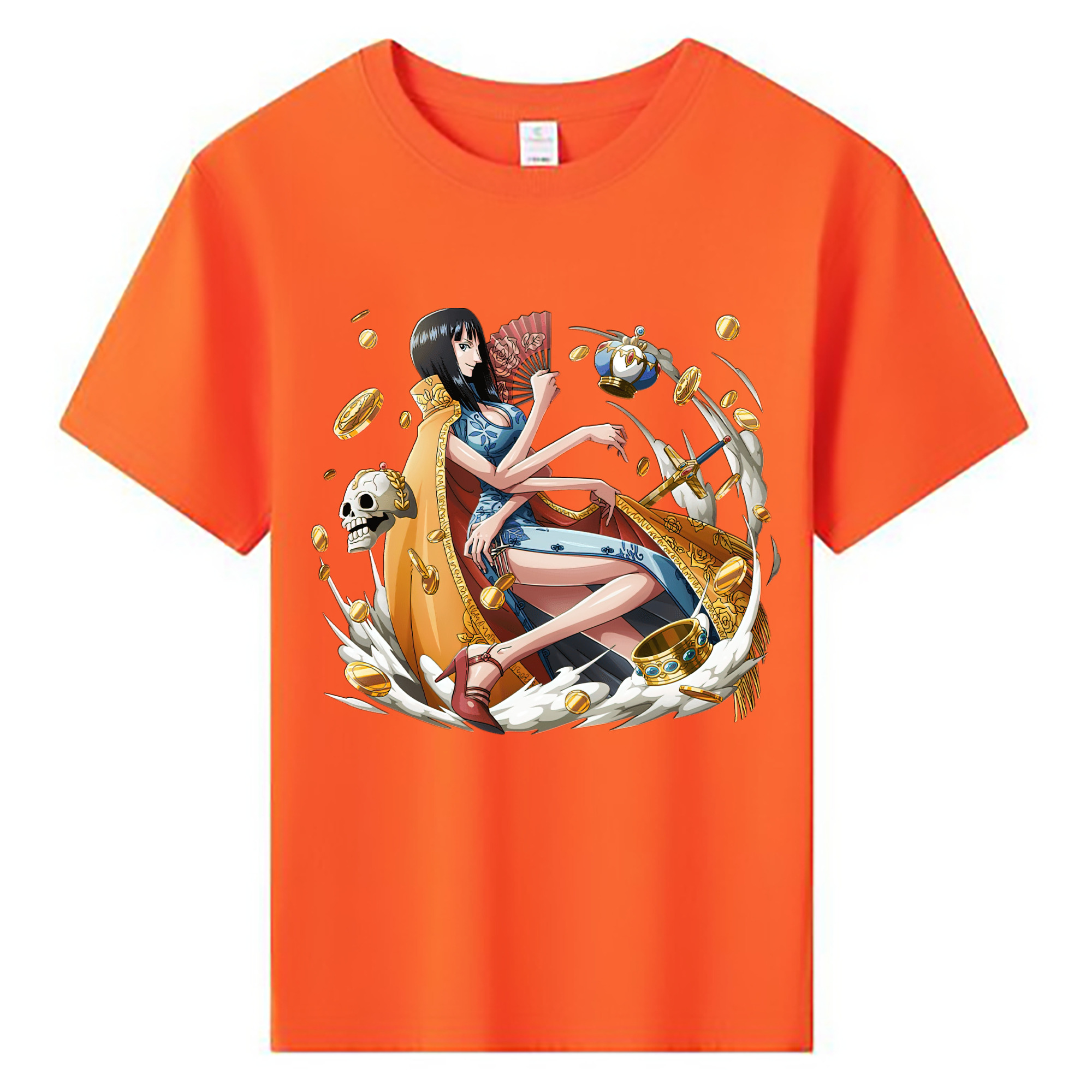 （画像用） ワンピース ニコ・ロビン ONE PIECE Nico Robin 綿100％キッズTシャツ（フロントプリント）