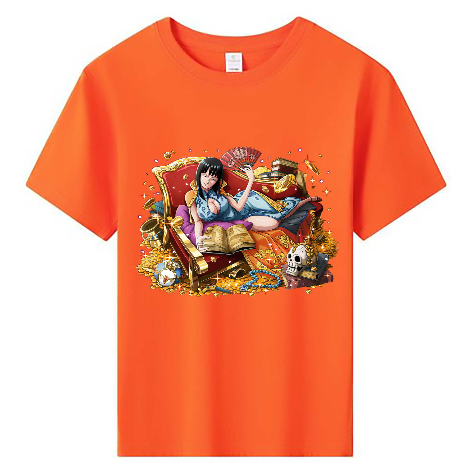 （画像用） ワンピース ニコ・ロビン ONE PIECE Nico Robin 綿100％キッズTシャツ（フロントプリント）