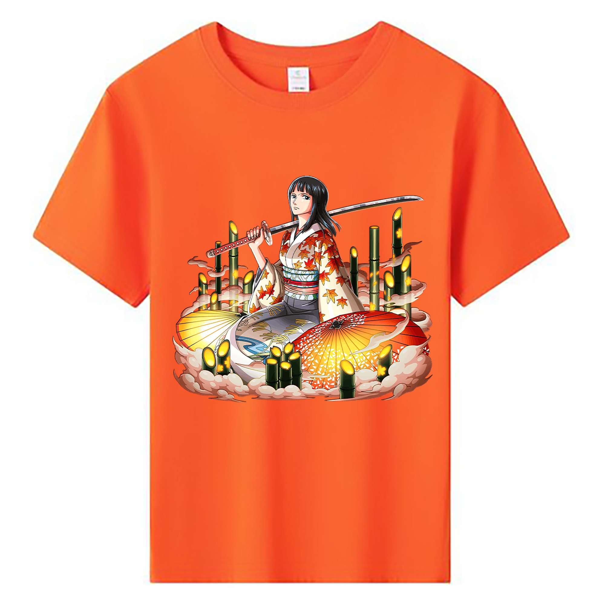 ワンピース ニコ・ロビン ONE PIECE Nico Robin 綿100％キッズTシャツ（フロントプリント）