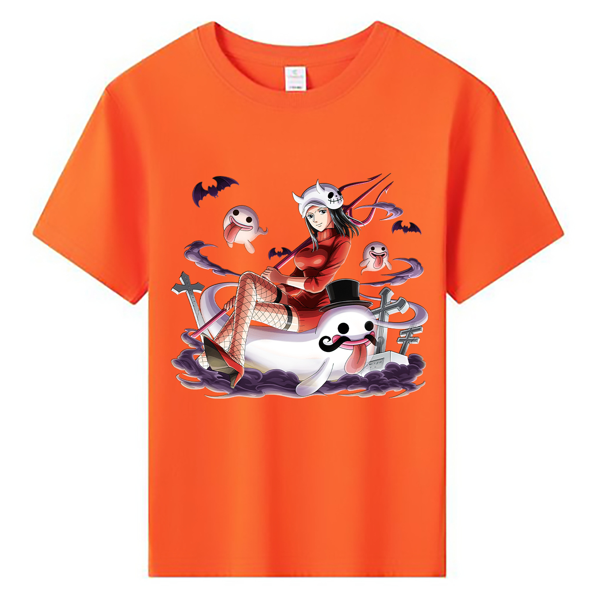 （画像用） ワンピース ニコ・ロビン ONE PIECE Nico Robin 綿100％キッズTシャツ（フロントプリント）