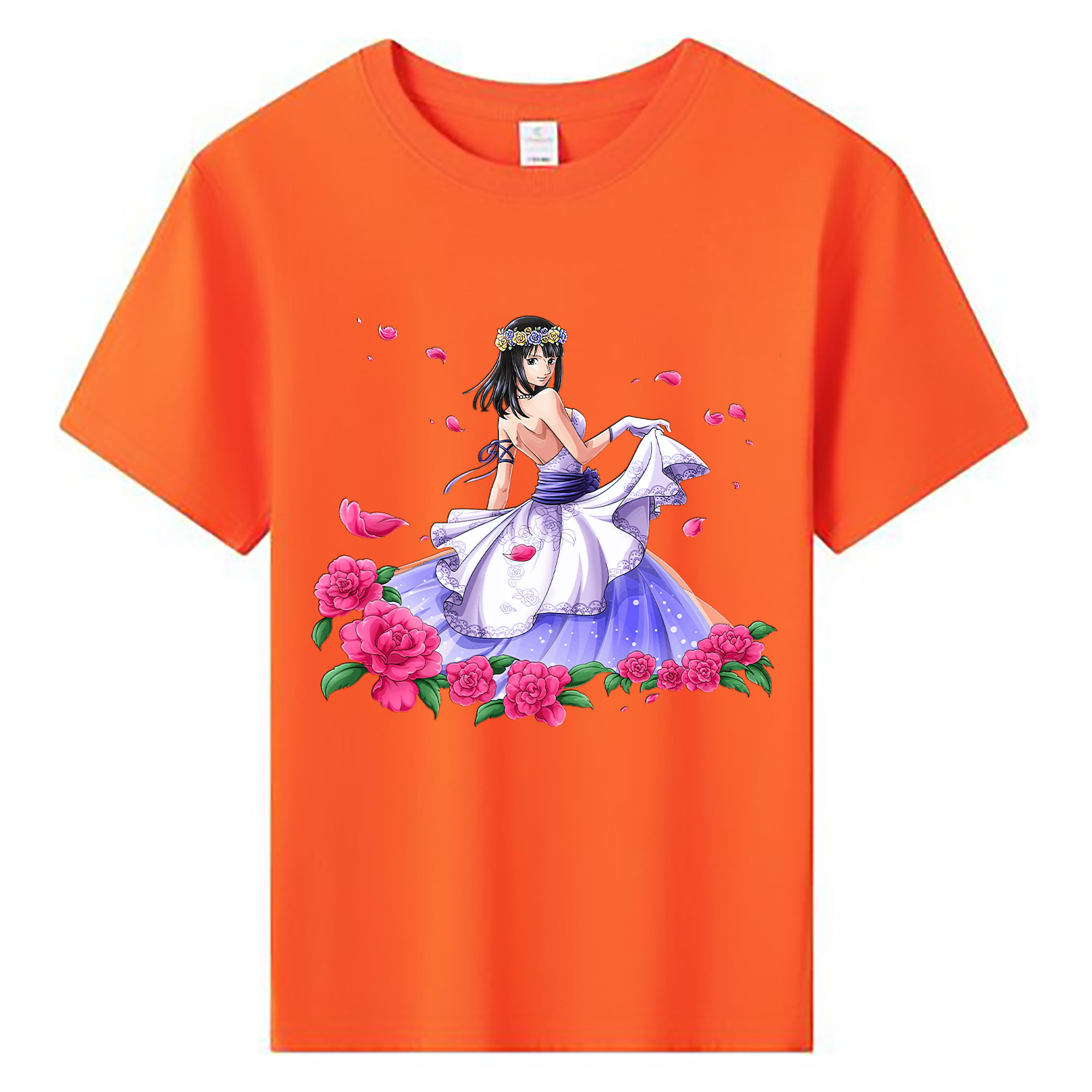 ワンピース ニコ・ロビン ONE PIECE Nico Robin 綿100％キッズTシャツ（フロントプリント）
