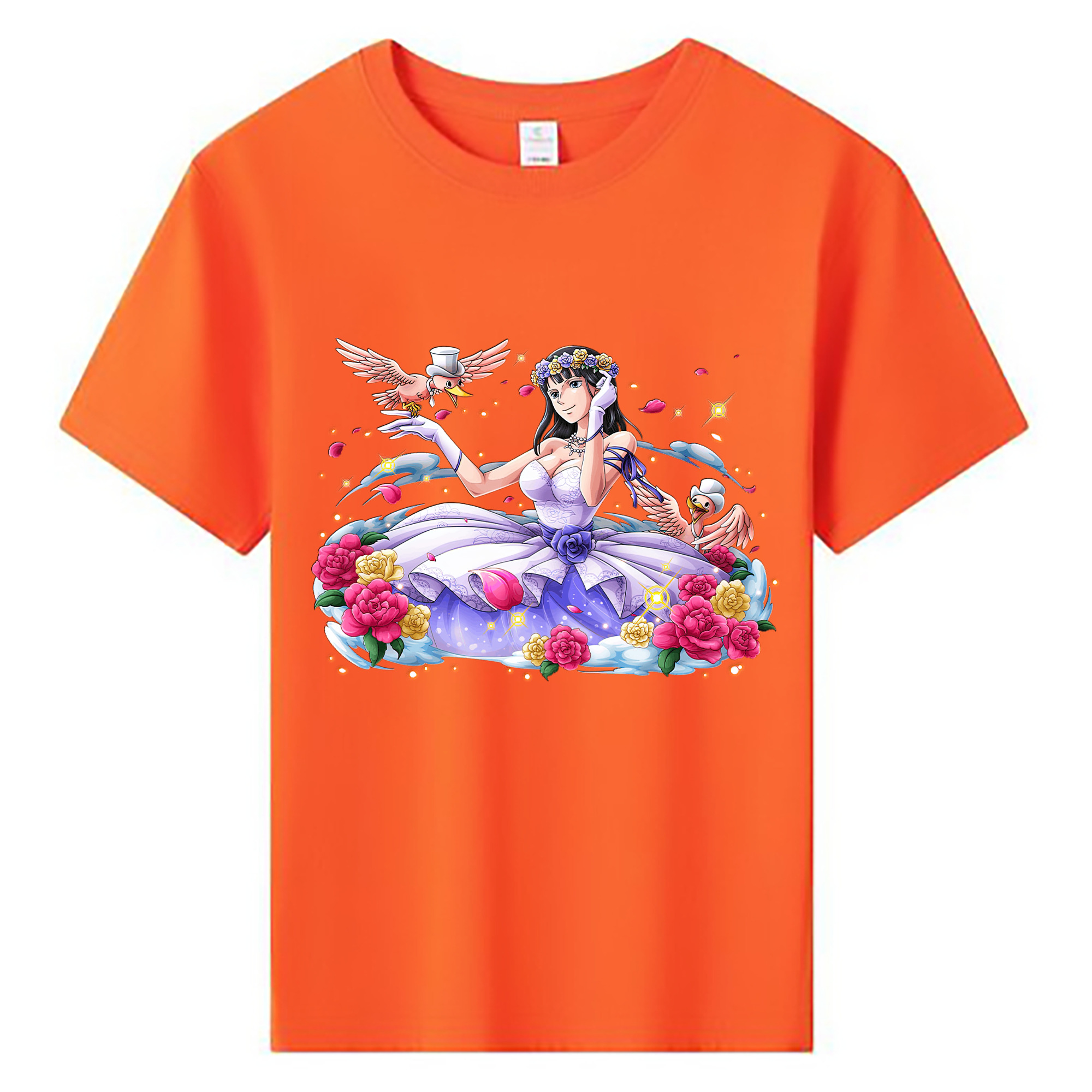 ワンピース ニコ・ロビン ONE PIECE Nico Robin 綿100％キッズTシャツ（フロントプリント）