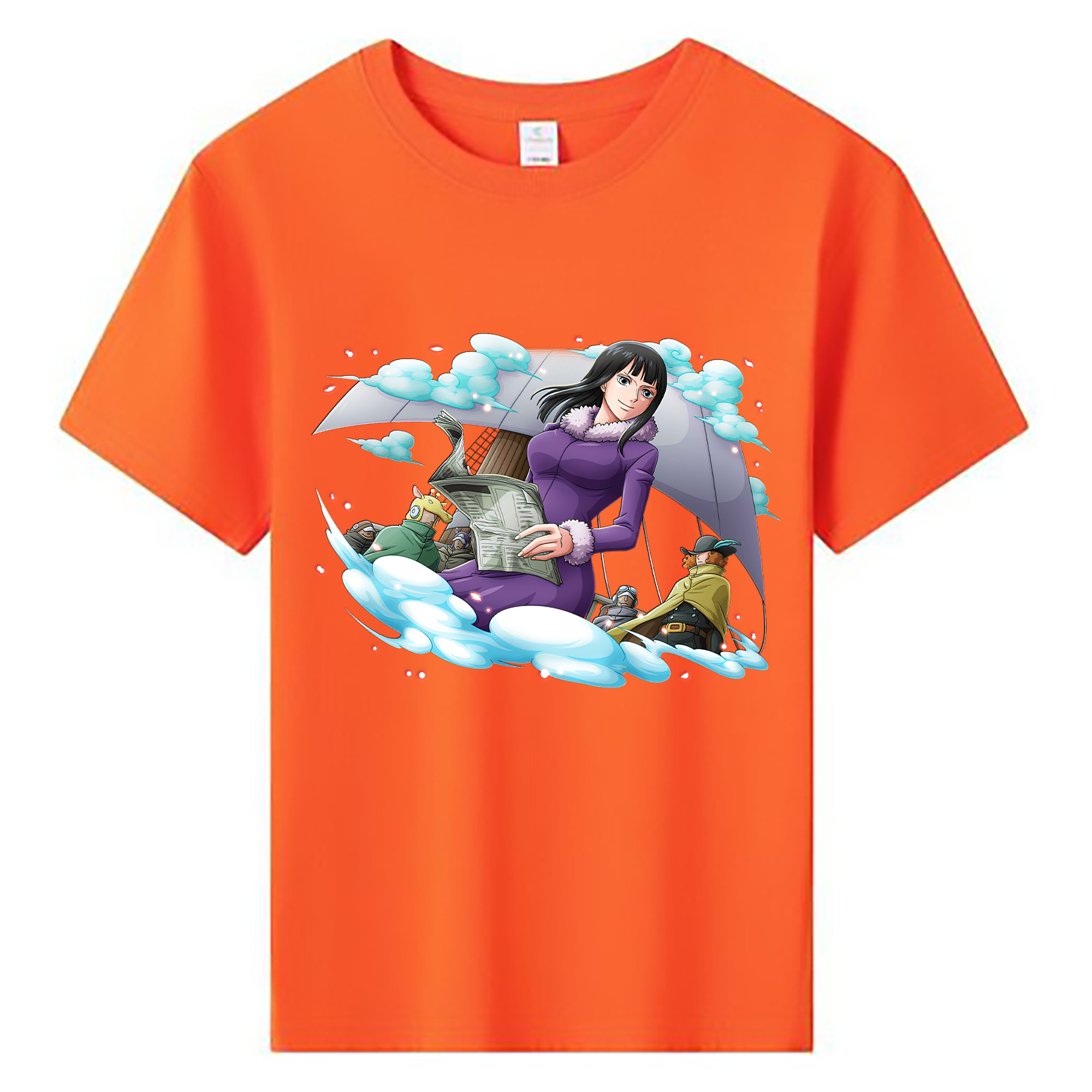 ワンピース ニコ・ロビン ONE PIECE Nico Robin 綿100％キッズTシャツ（フロントプリント）