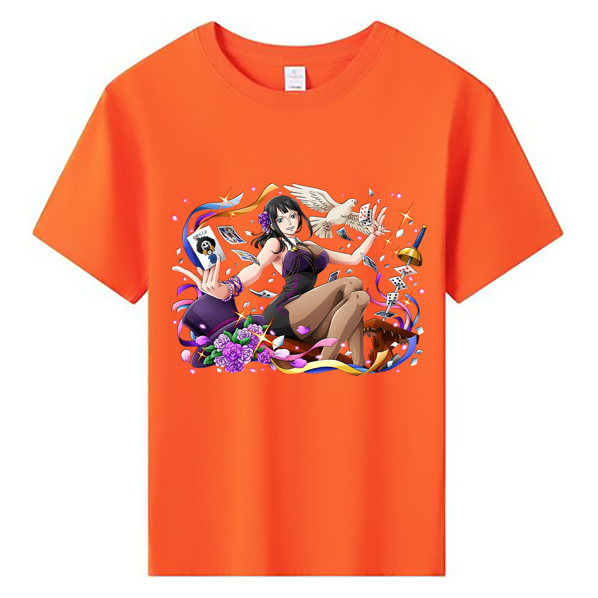 ワンピース ニコ・ロビン ONE PIECE Nico Robin 綿100％キッズTシャツ（フロントプリント）