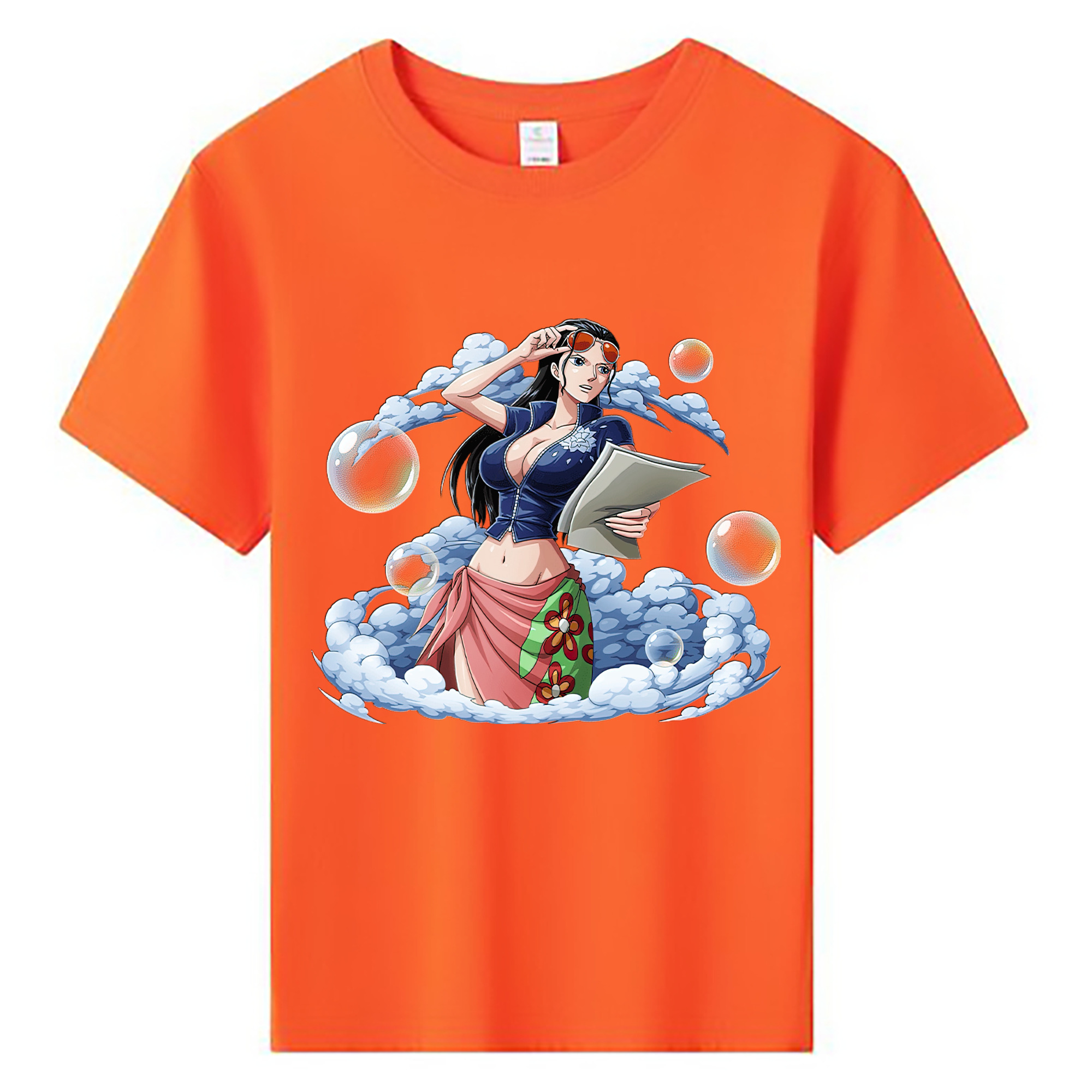 ワンピース ニコ・ロビン ONE PIECE Nico Robin 綿100％キッズTシャツ（フロントプリント）