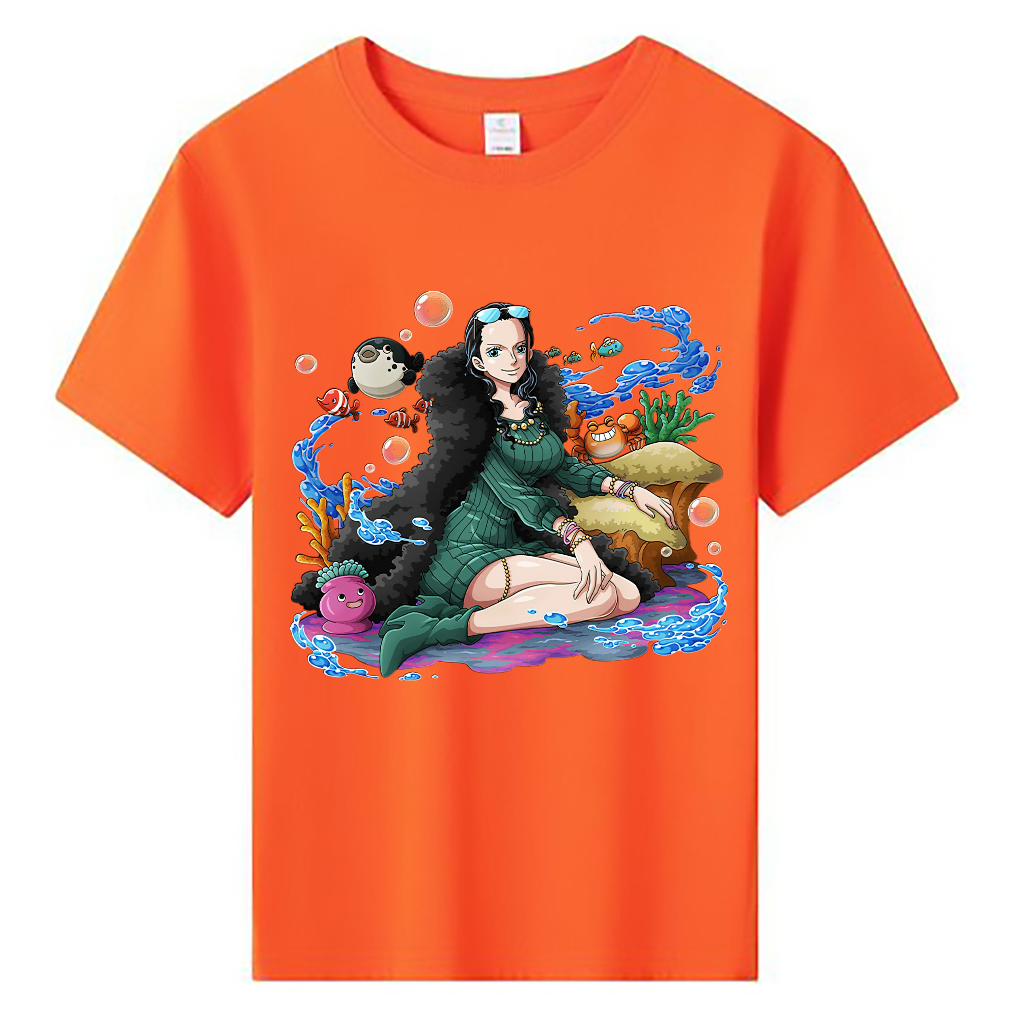 ワンピース ニコ・ロビン ONE PIECE Nico Robin 綿100％キッズTシャツ（フロントプリント）