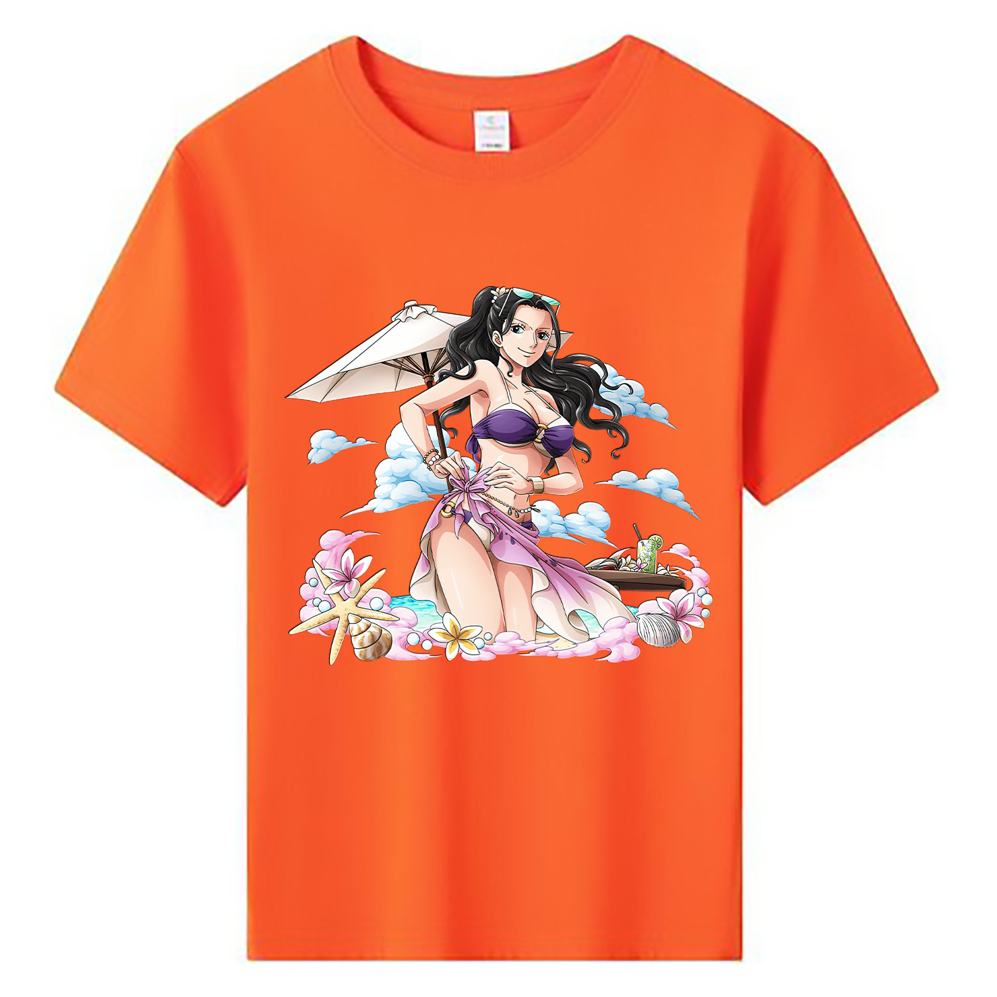 ワンピース ニコ・ロビン ONE PIECE Nico Robin 綿100％キッズTシャツ（フロントプリント）