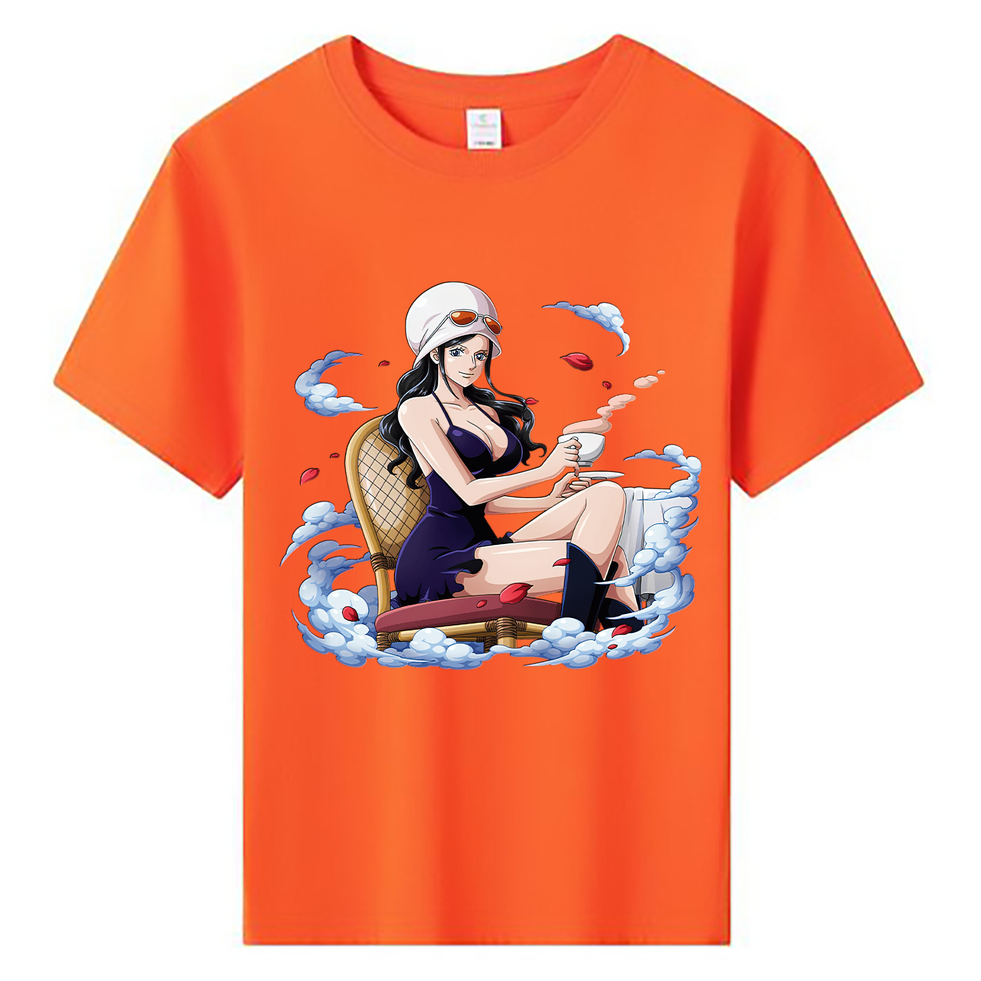 ワンピース ニコ・ロビン ONE PIECE Nico Robin 綿100％キッズTシャツ（フロントプリント）