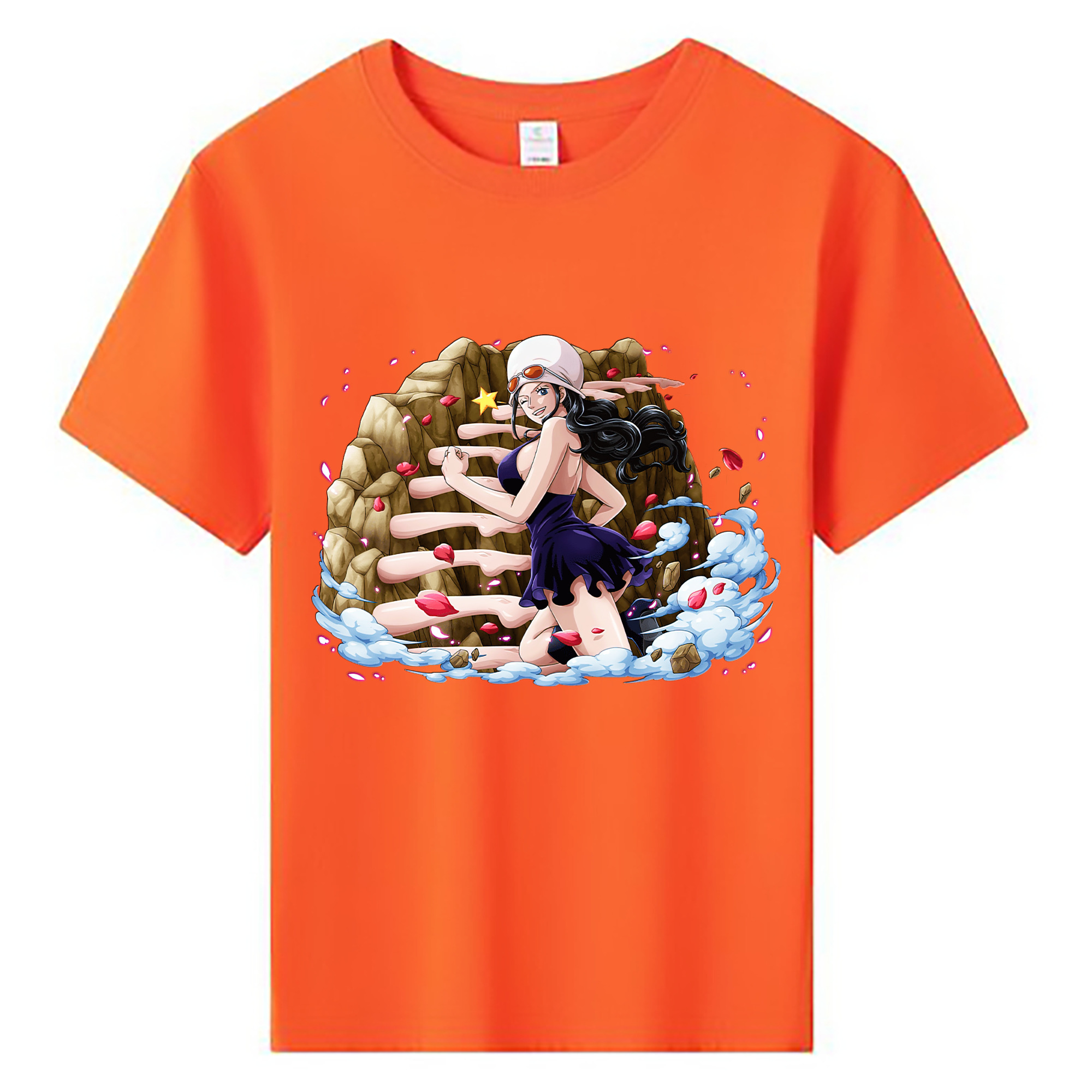 ワンピース ニコ・ロビン ONE PIECE Nico Robin 綿100％キッズTシャツ（フロントプリント）
