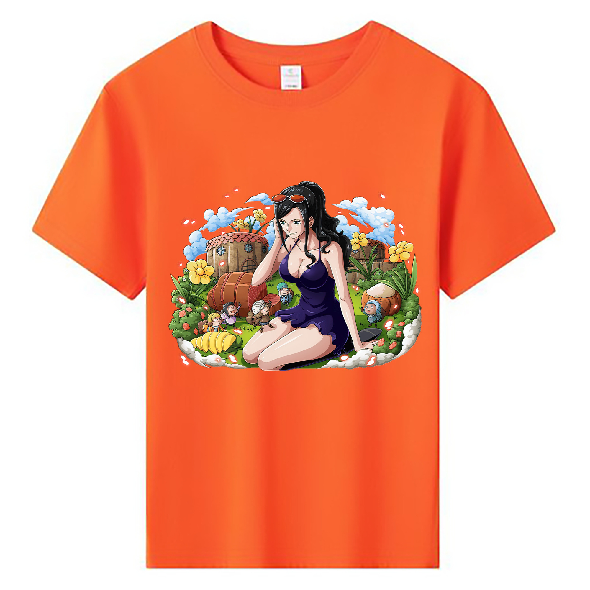 ワンピース ニコ・ロビン ONE PIECE Nico Robin 綿100％キッズTシャツ（フロントプリント）